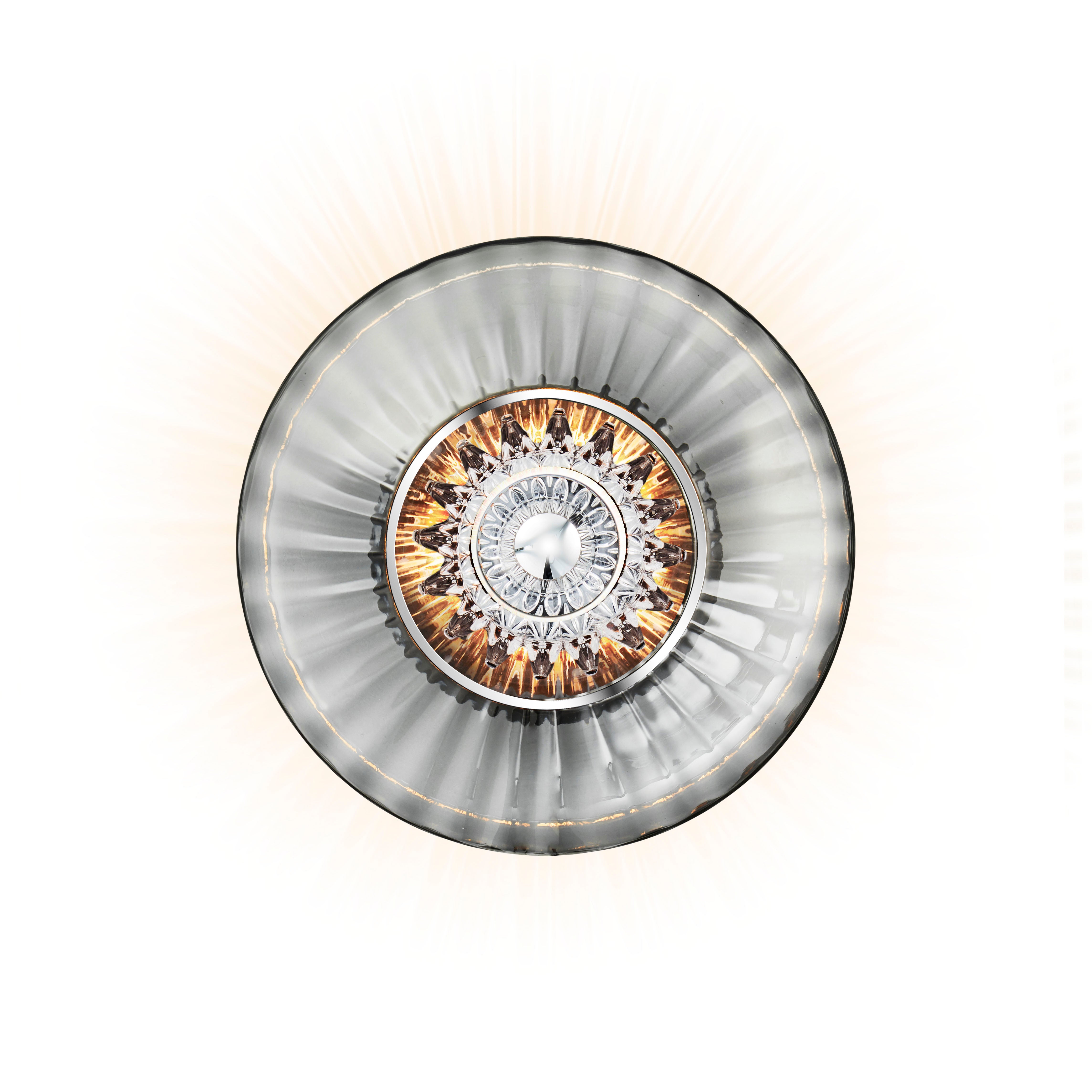 Wandleuchte NEW WAVE OPTIC mit dymionem Glas