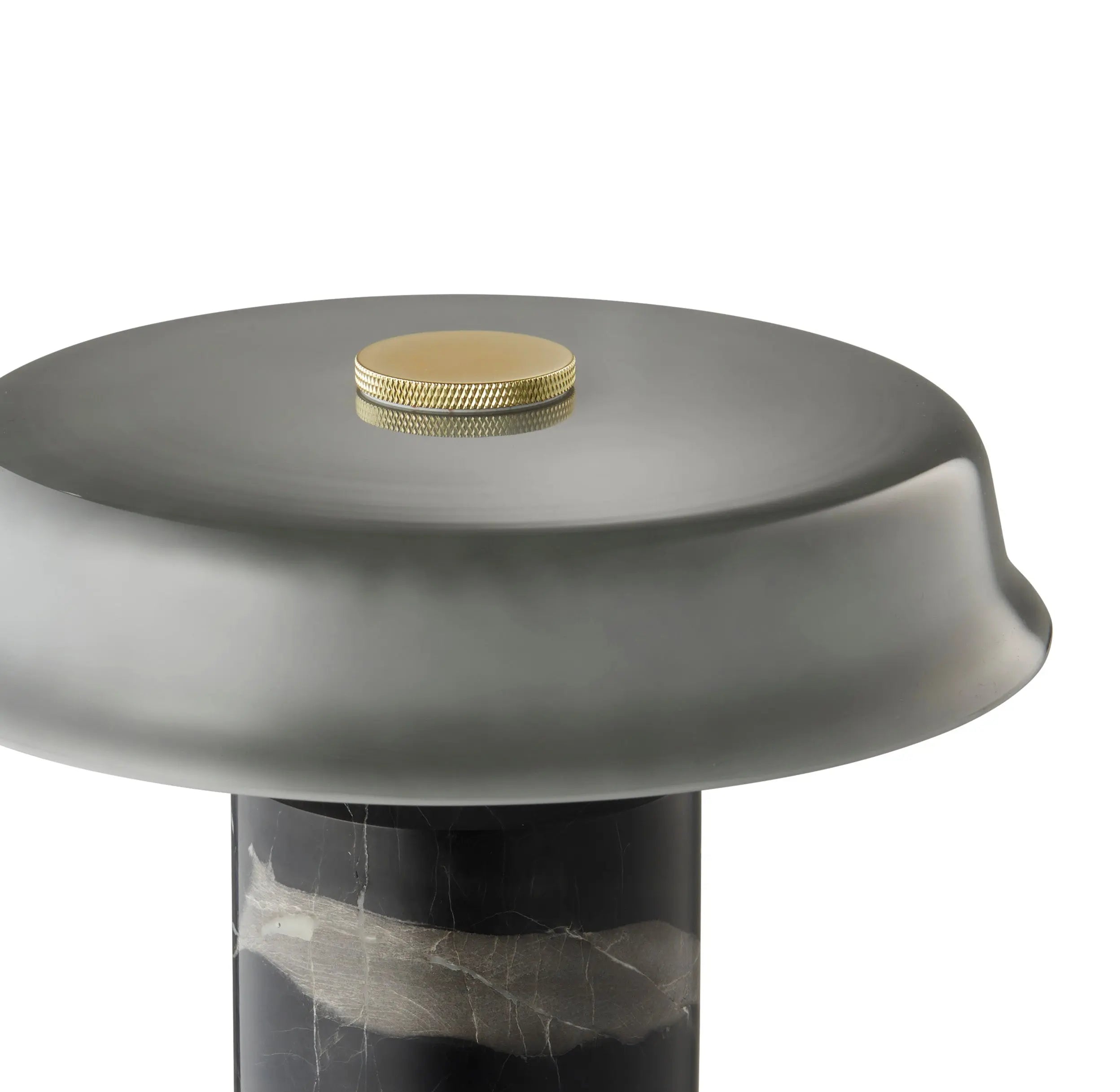 Lampa przenośna TRIP NO. 2 szary marmur z dymionym szkłem – styl minimalistyczny