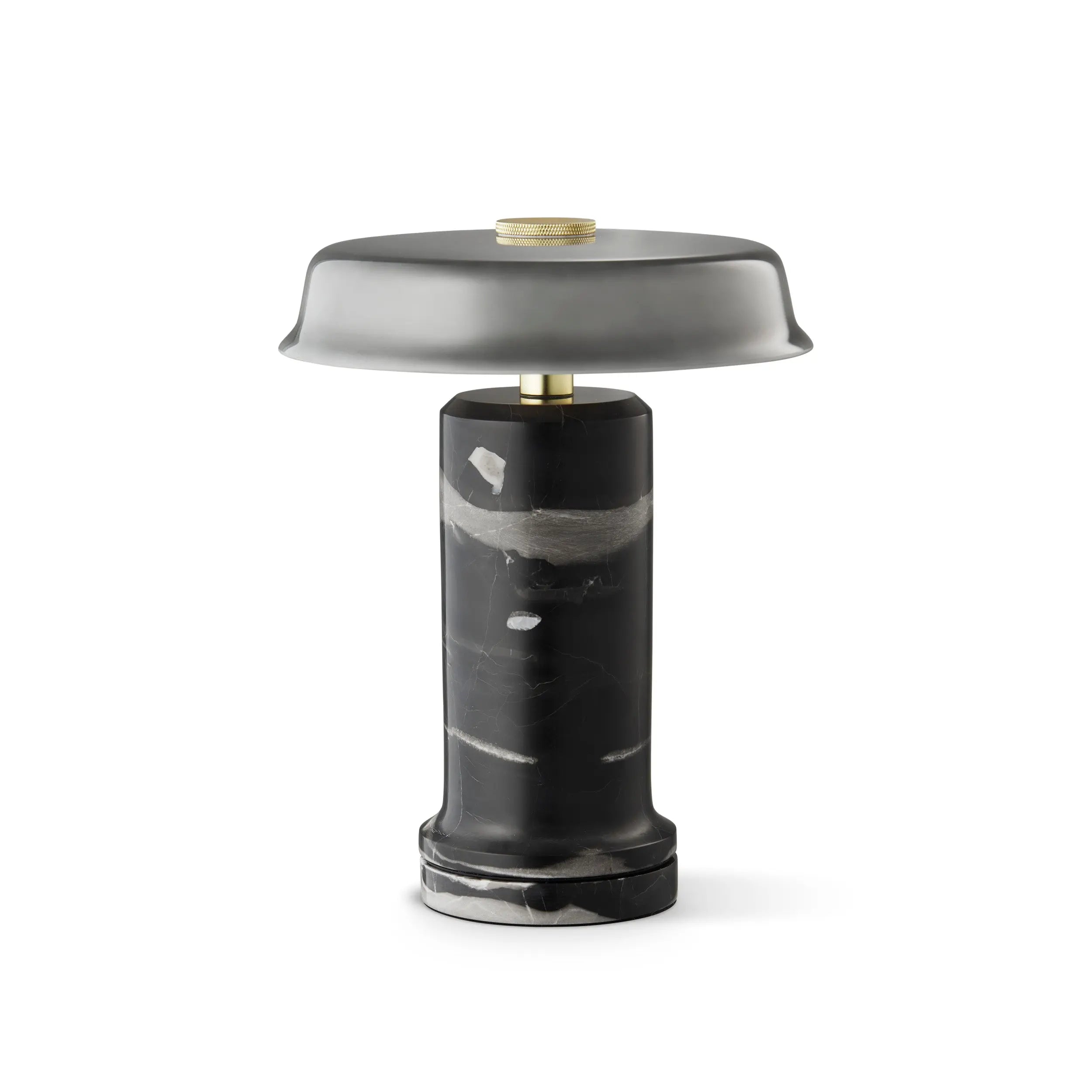 Lampa przenośna TRIP NO. 2 szary marmur z dymionym szkłem ze ściemniaczem
