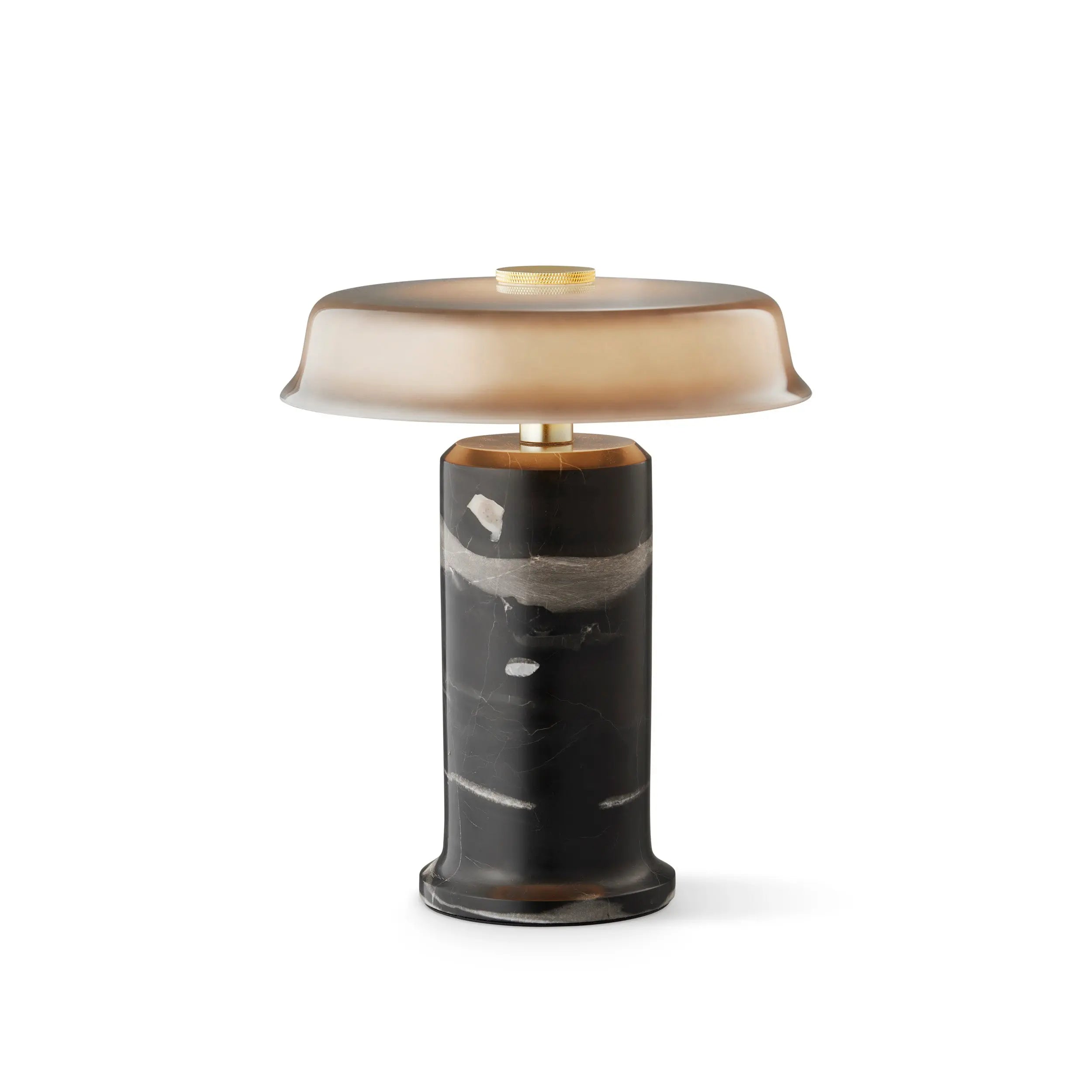 Lampa przenośna TRIP NO. 2 szary marmur z dymionym szkłem z oświetleniem LED