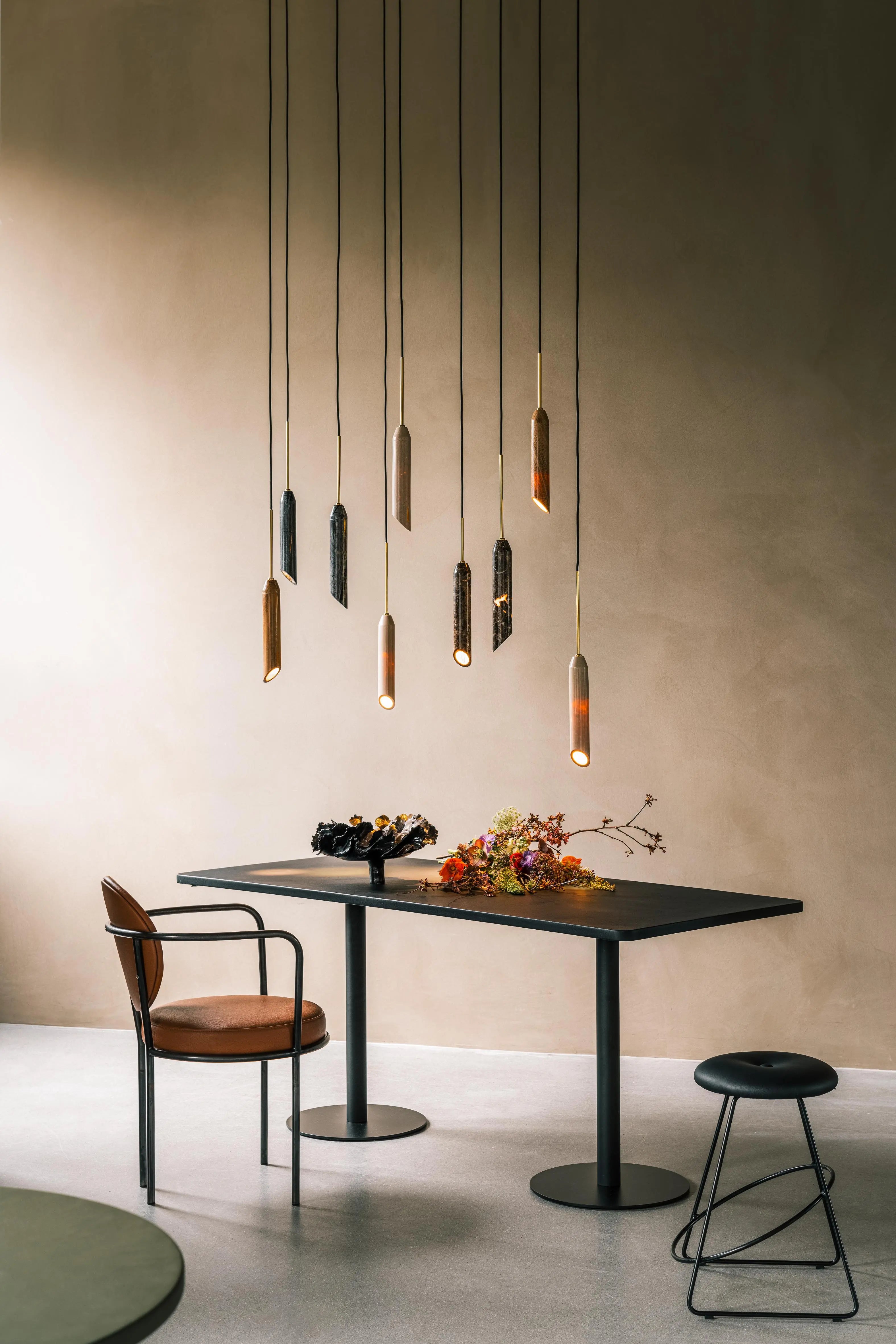 Lampa wisząca MARBLE ART biały marmur – styl nowoczesny
