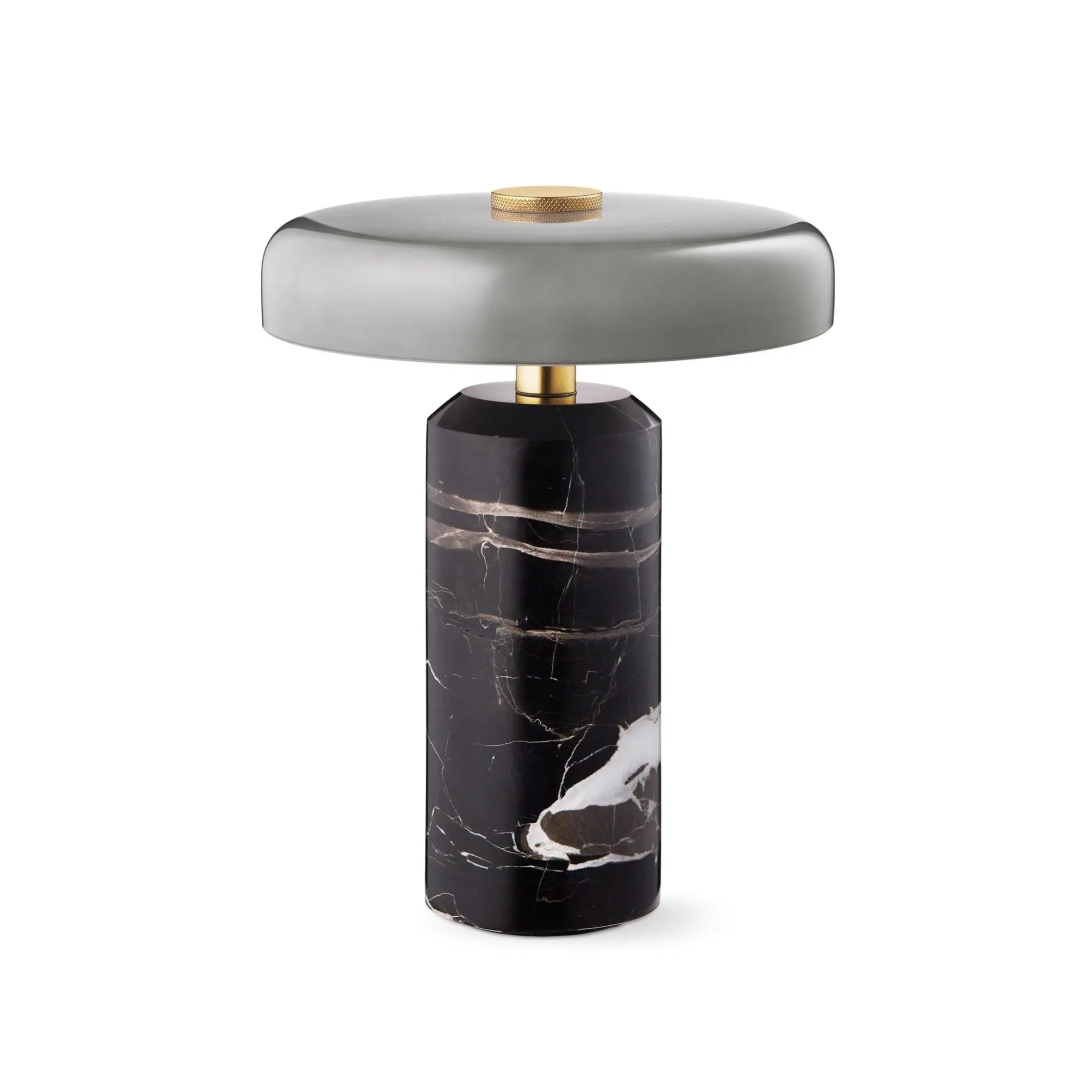 Lampa przenośna TRIP szary marmur z dymionym szkłem – Design By Us