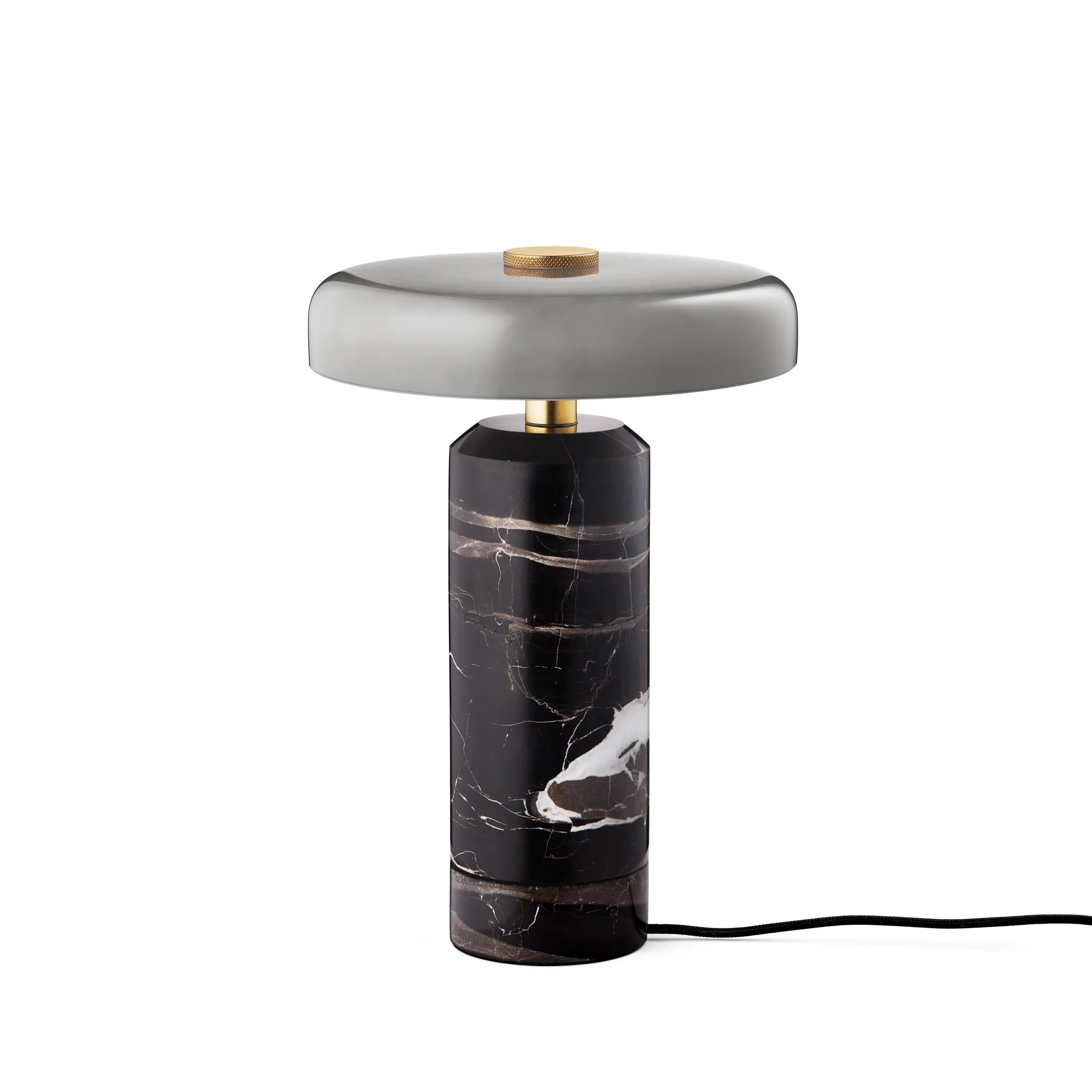Lampa przenośna TRIP szary marmur z dymionym szkłem ze ściemniaczem