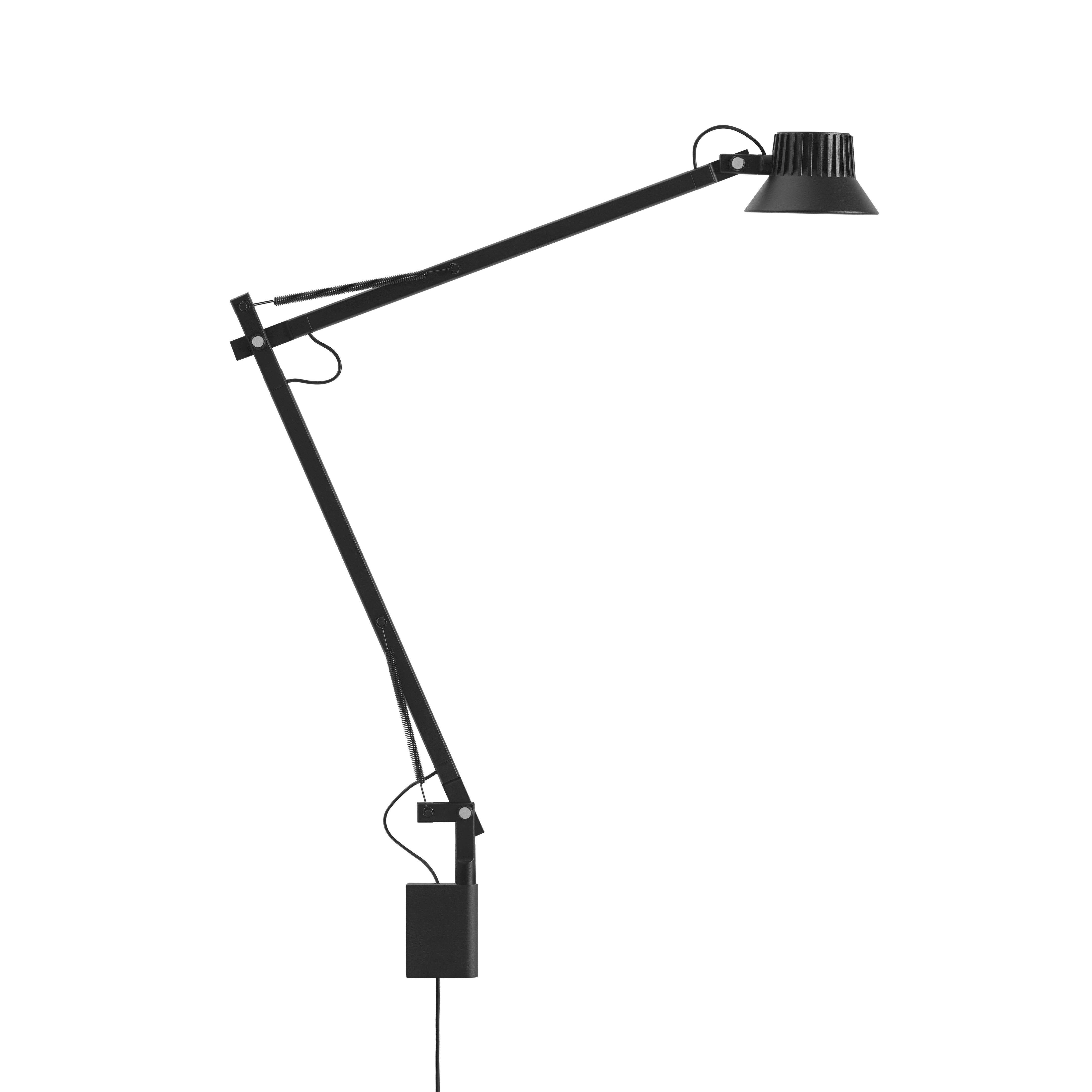 Adjustable wall lamp with arm DEDICATE black