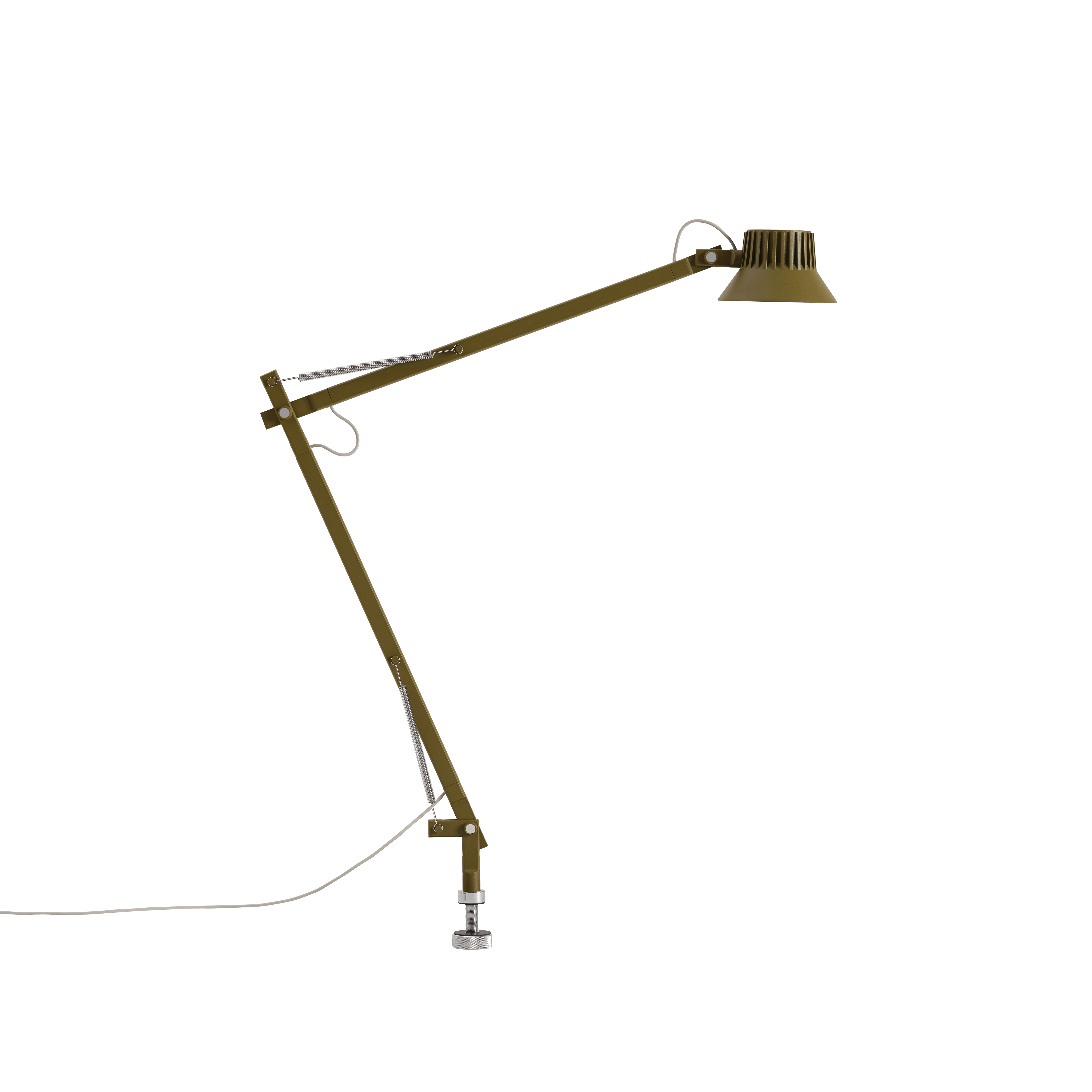 Adjustable desk lamp DEDICATE brown-green