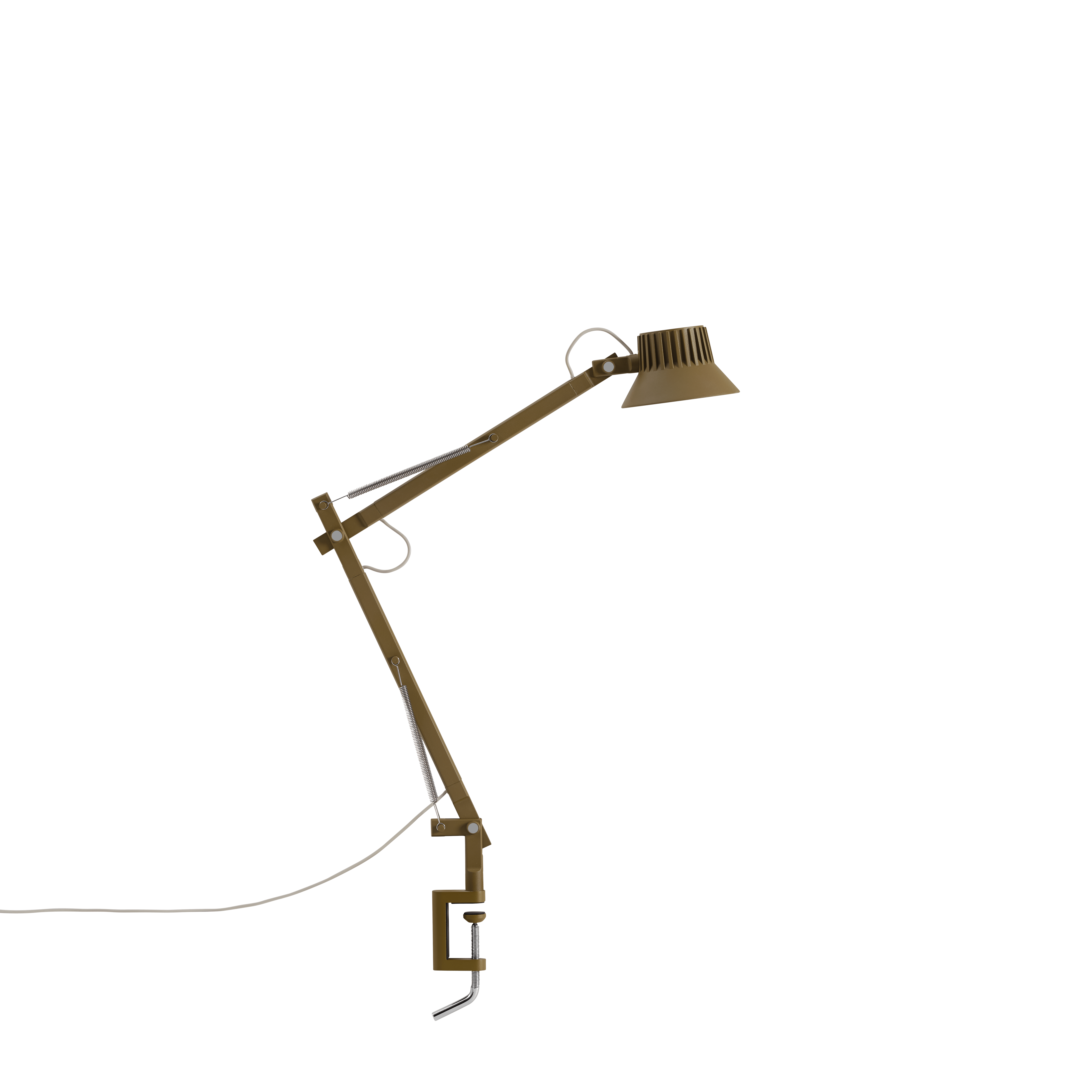 Adjustable desk lamp DEDICATE brown-green