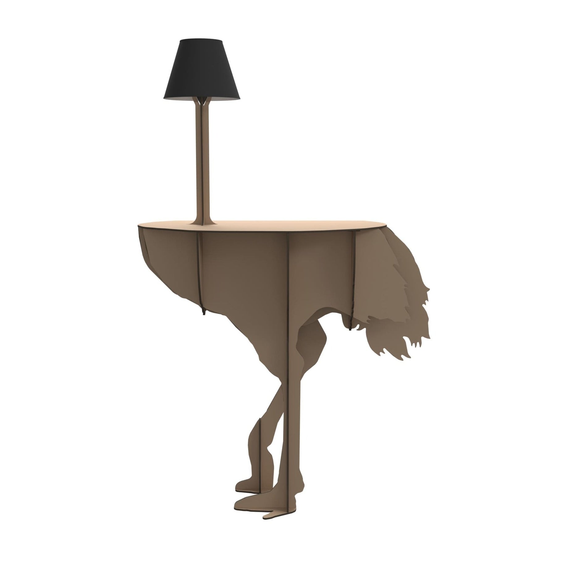 Console with lamp DIVA LUCIA beige