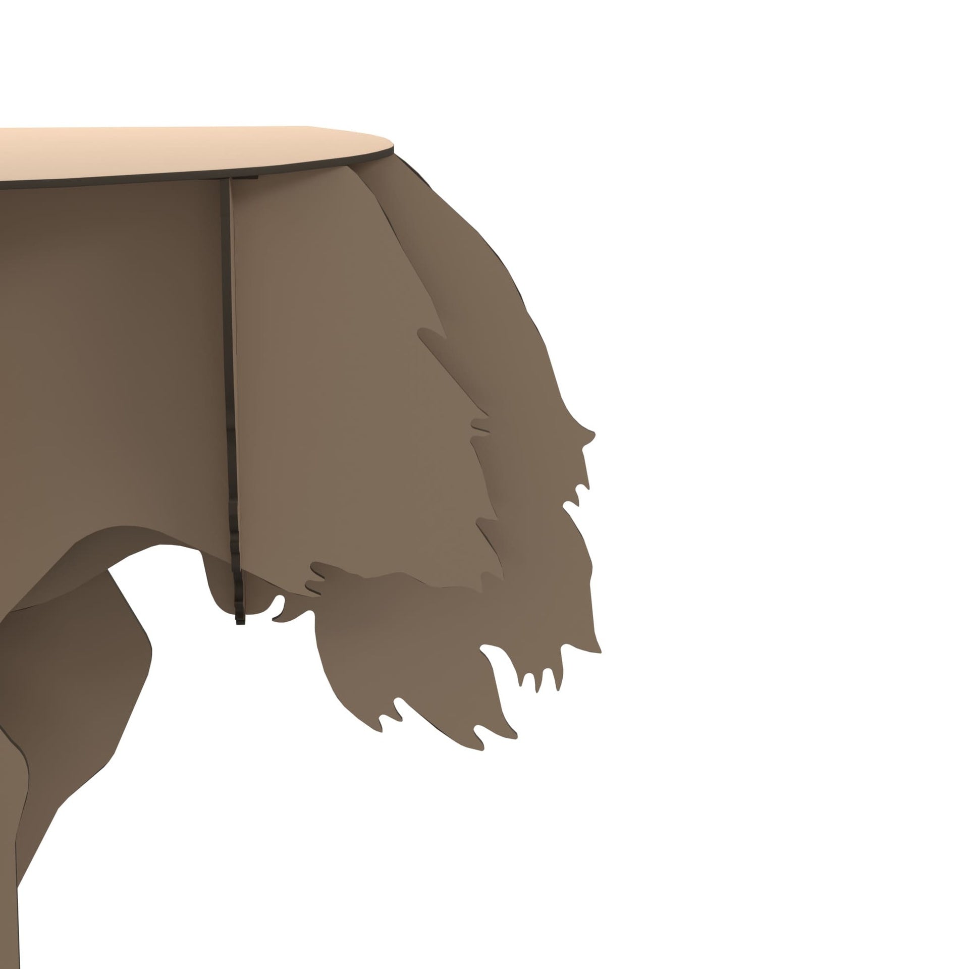Console with lamp DIVA LUCIA beige
