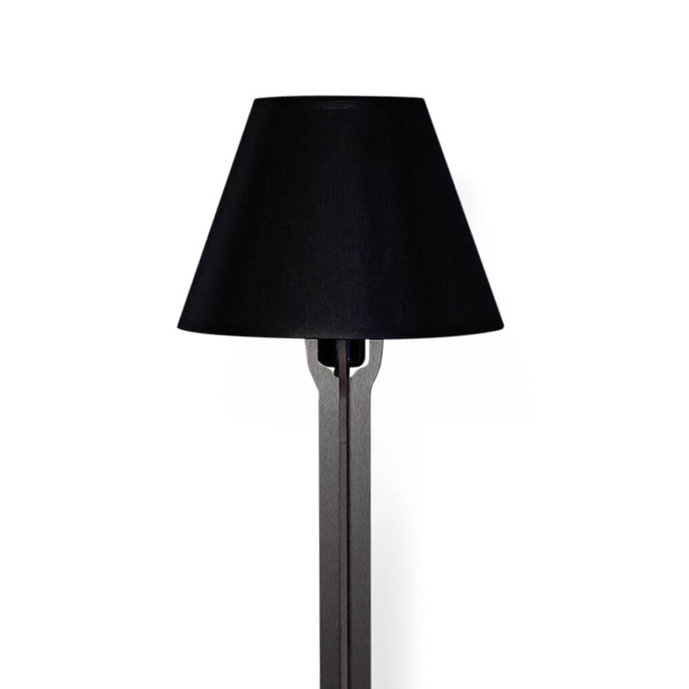 Console with lamp DIVA LUCIA black