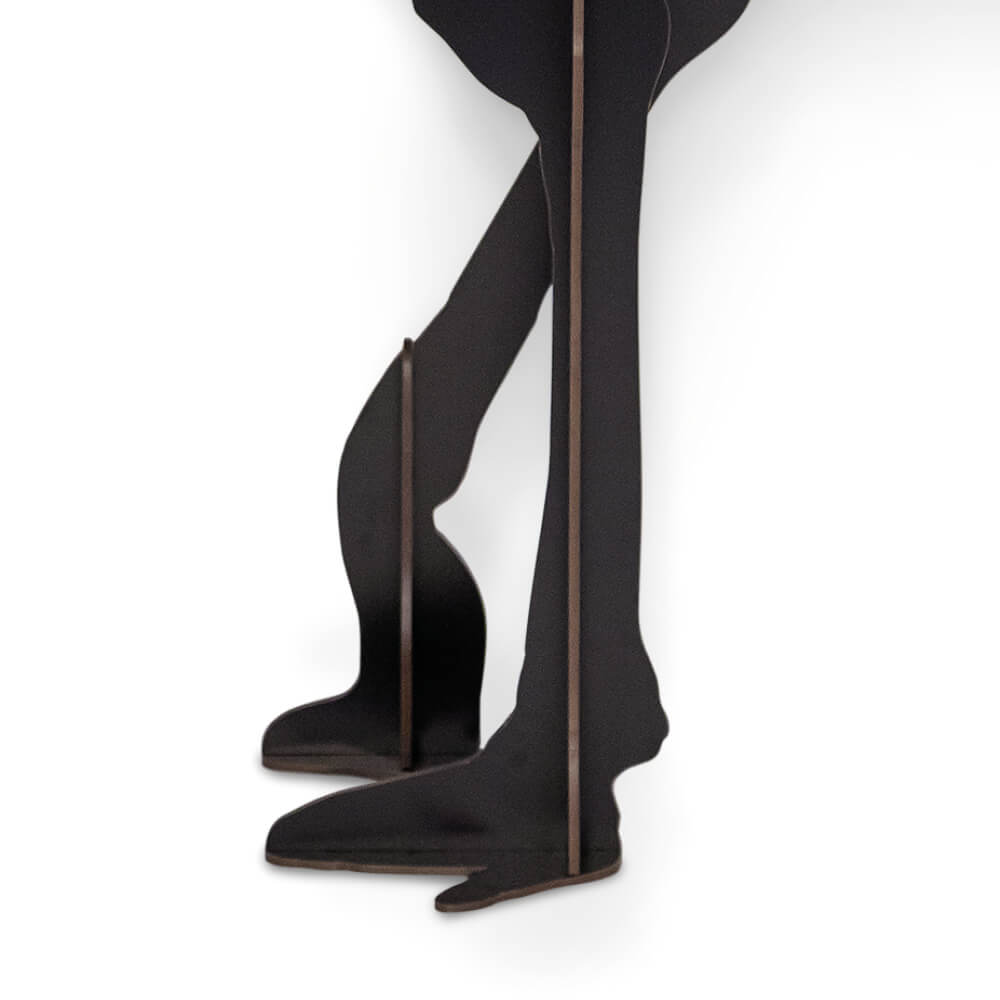 Console with lamp DIVA LUCIA black
