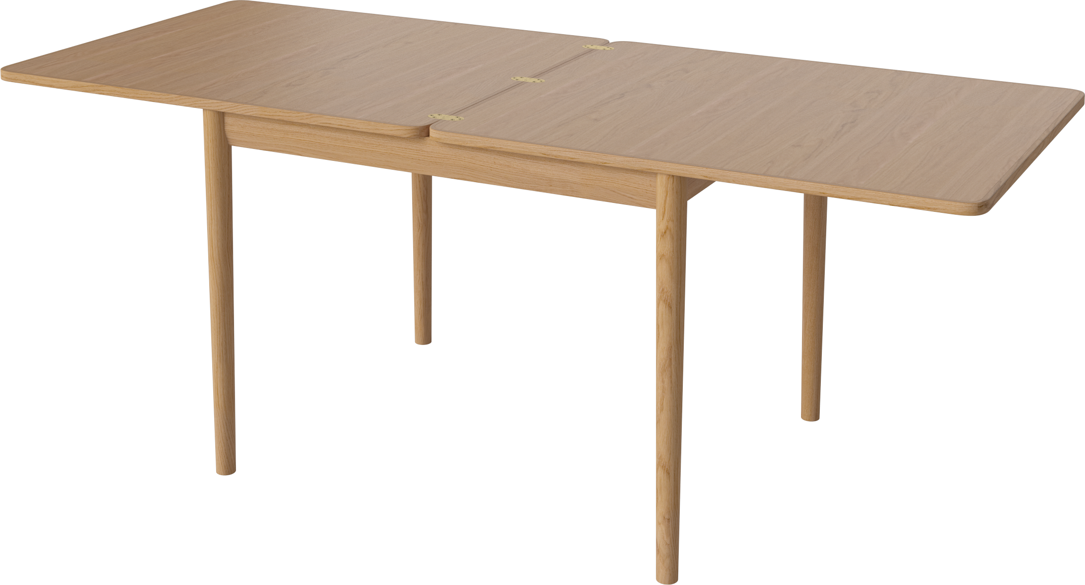 Double -Tisch -Eichenholz
