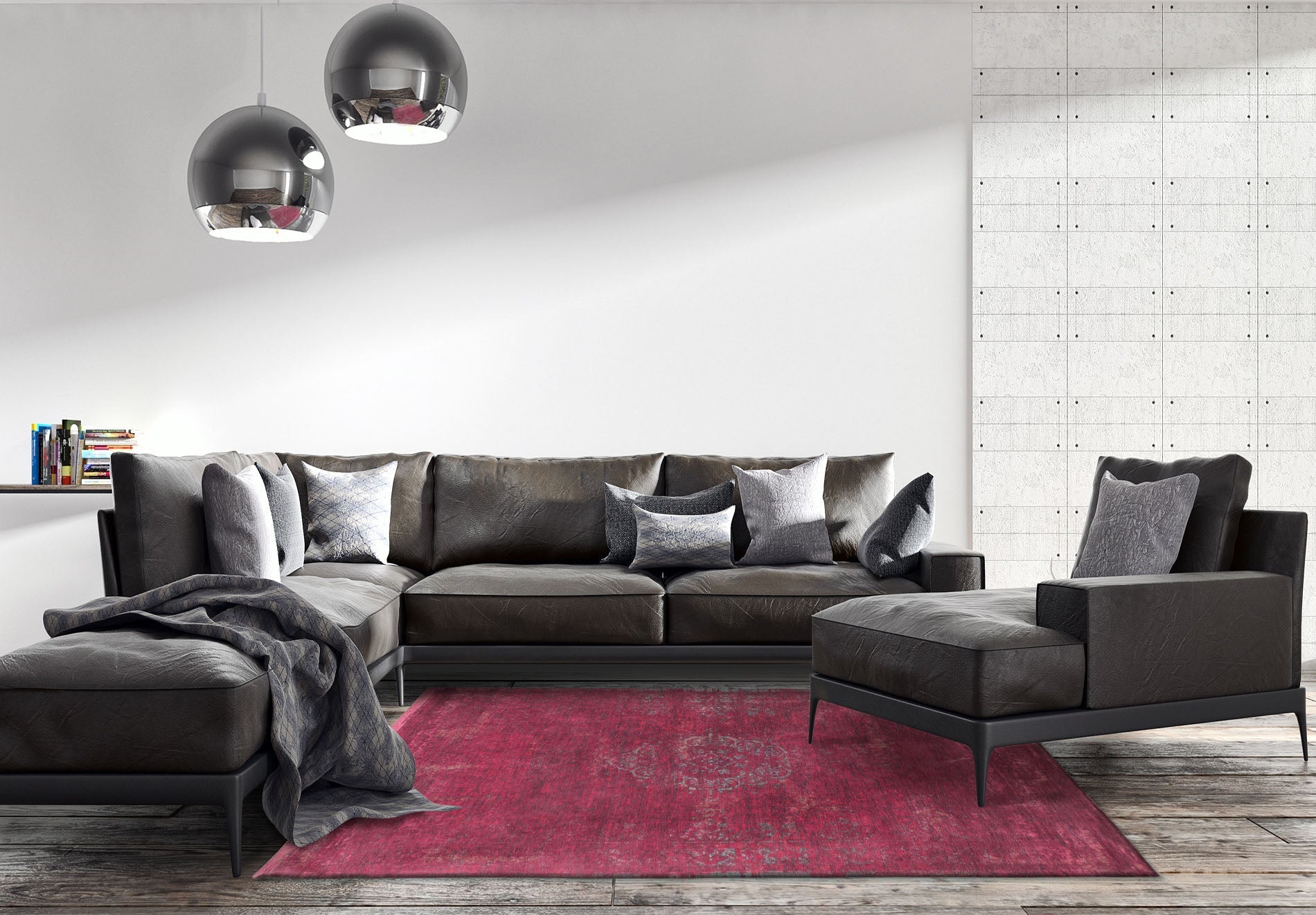 Medallon Scarlet Purpura rug
