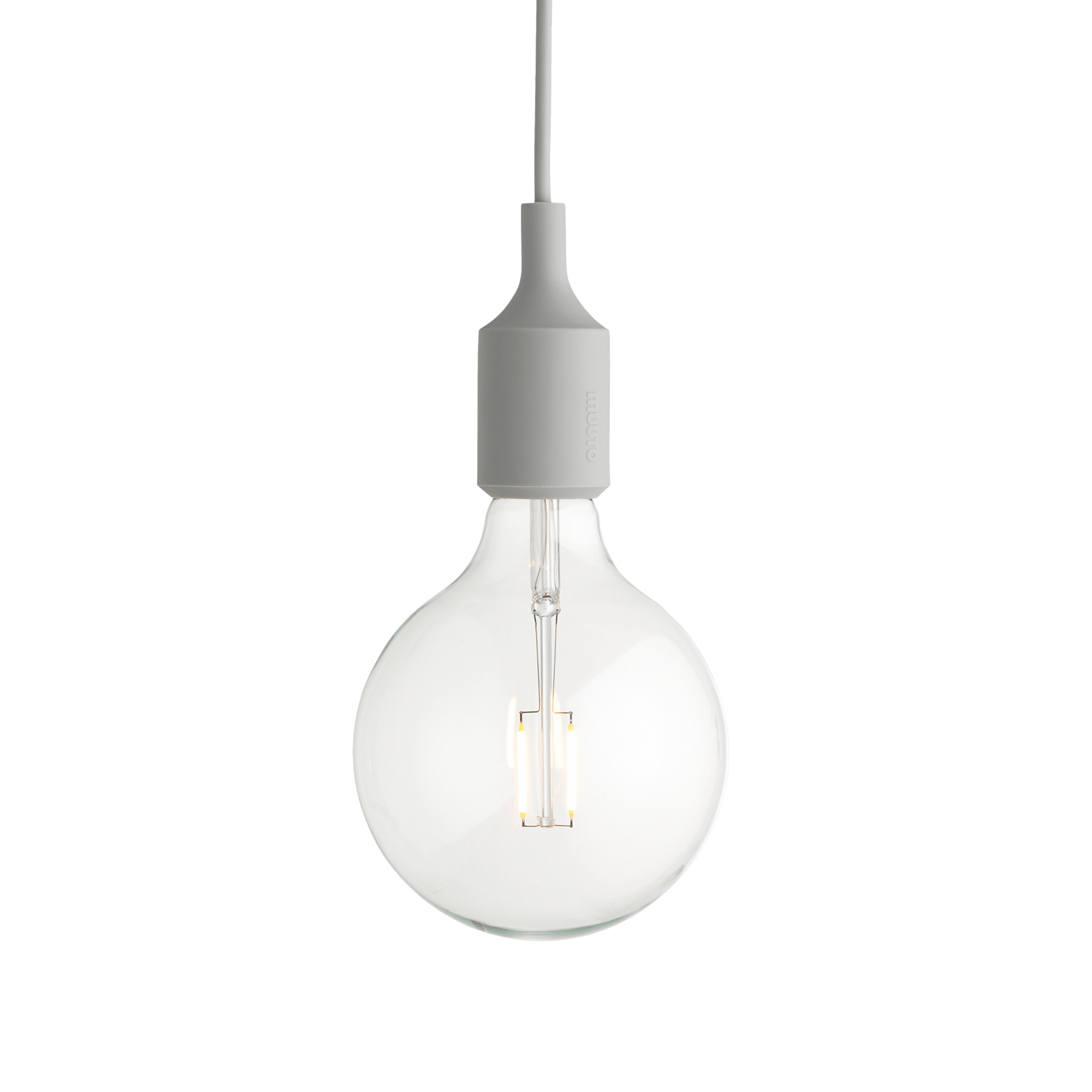 E27 light gray pendant lamp