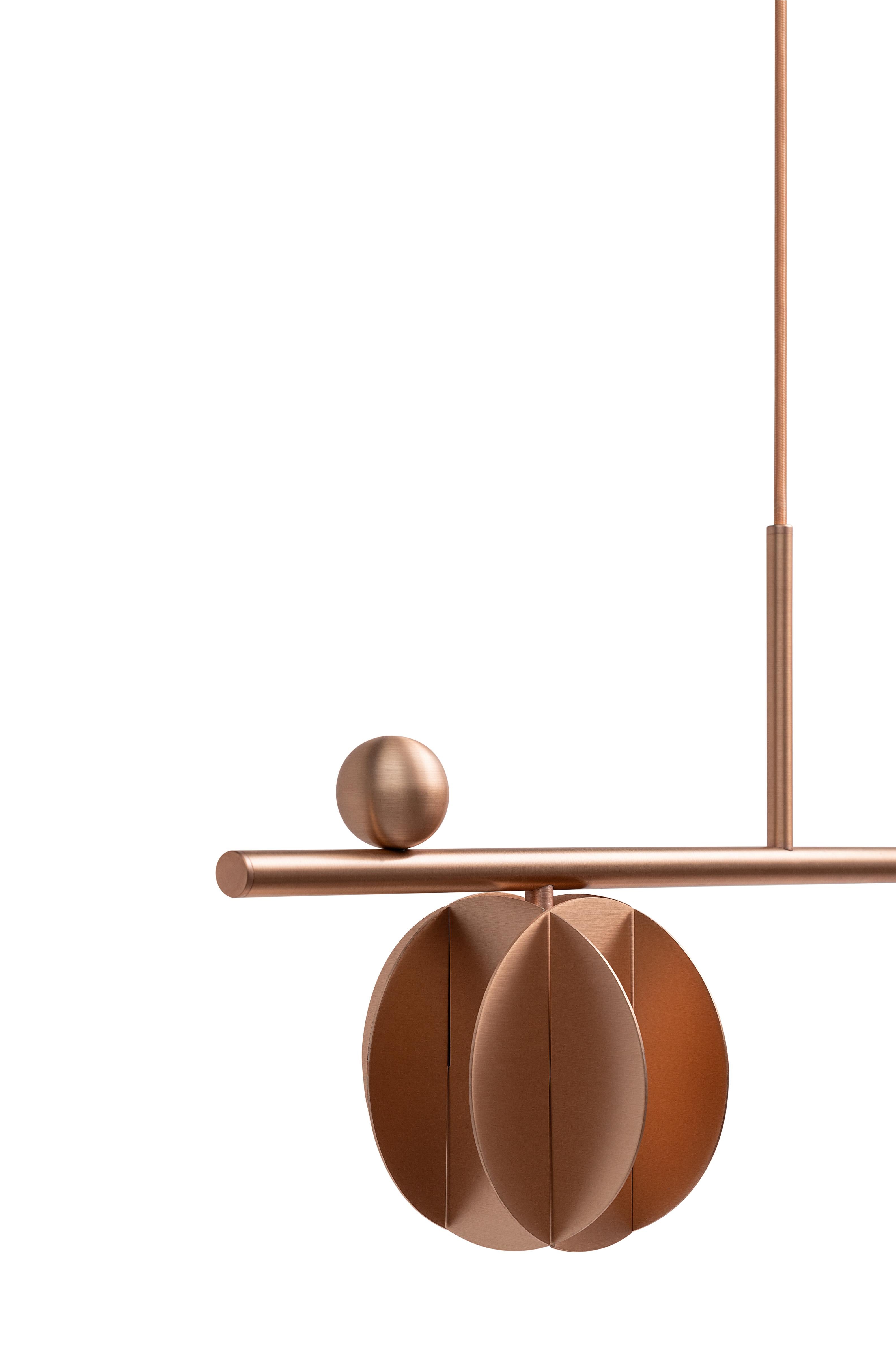 Hanging Lamp EL HORIZONTAL Copper
