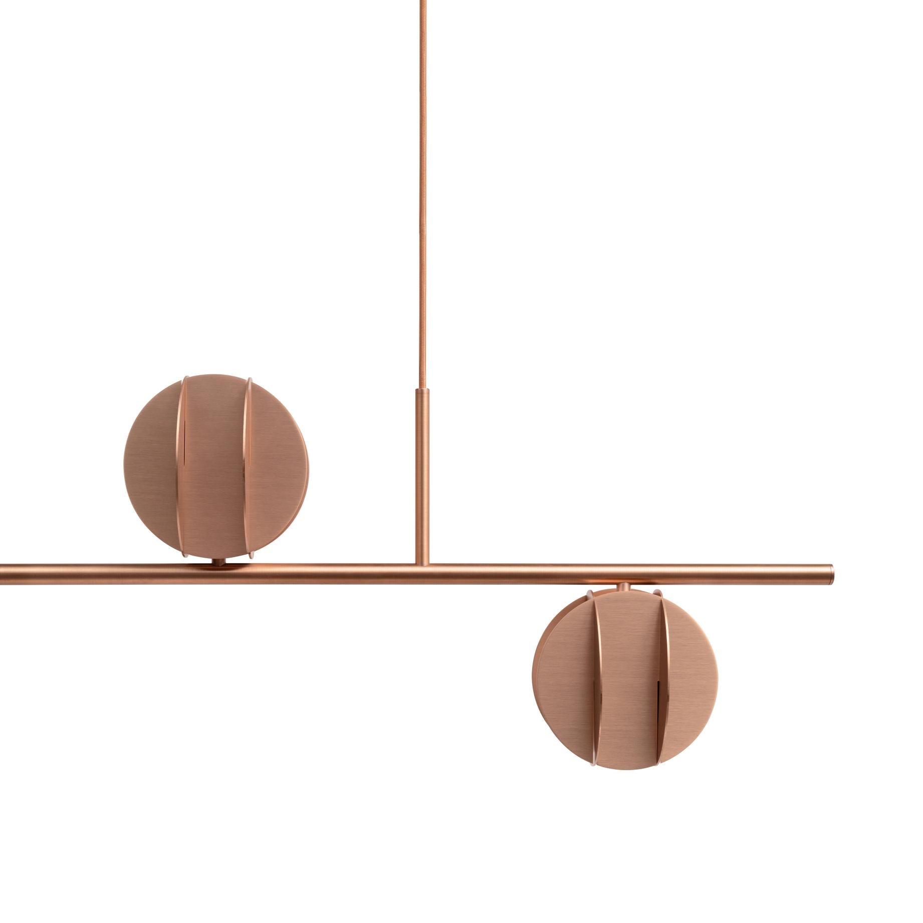 Hanging Lamp EL HORIZONTAL Copper