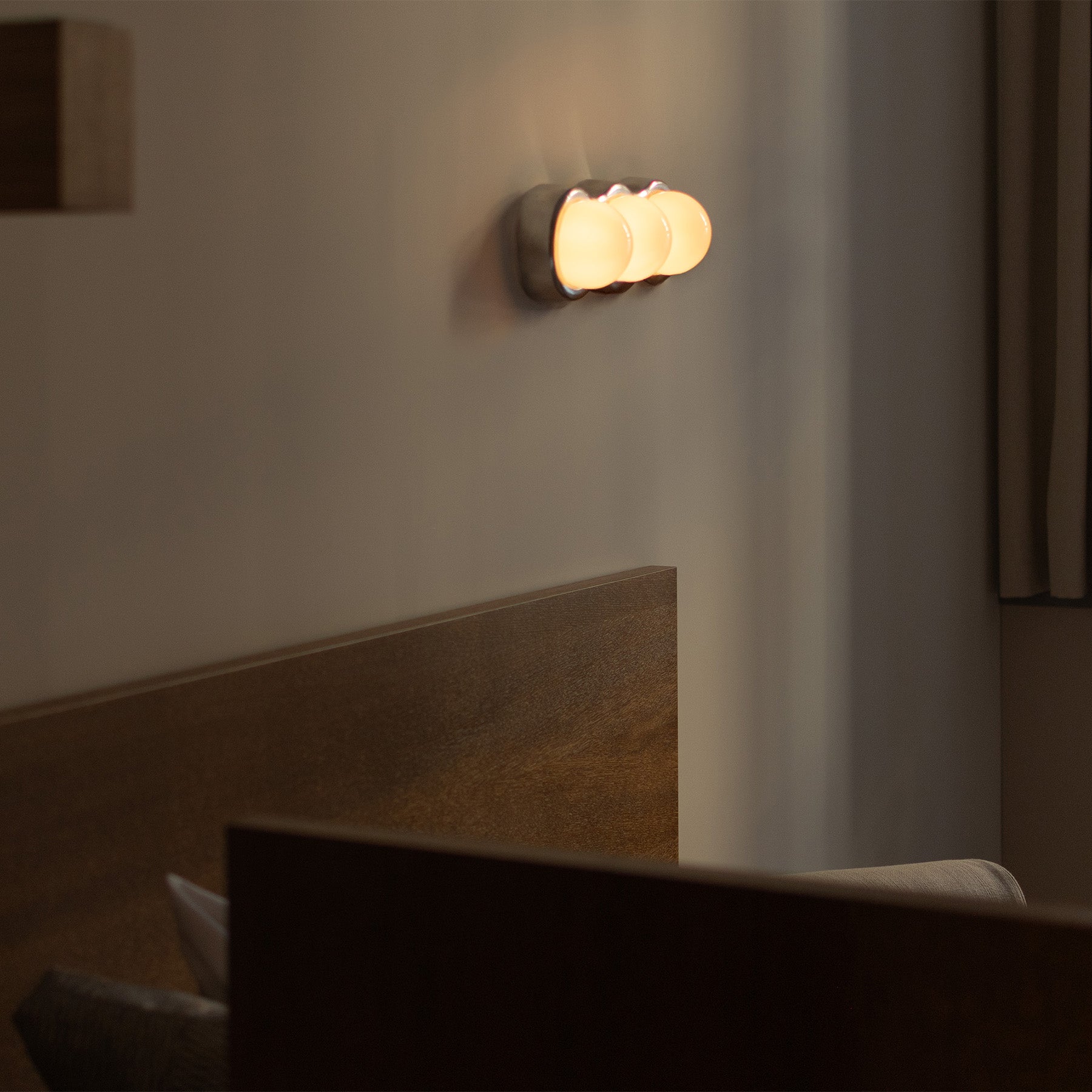 GROOVE Wall Sconce with Opal Glass and Aluminum Base