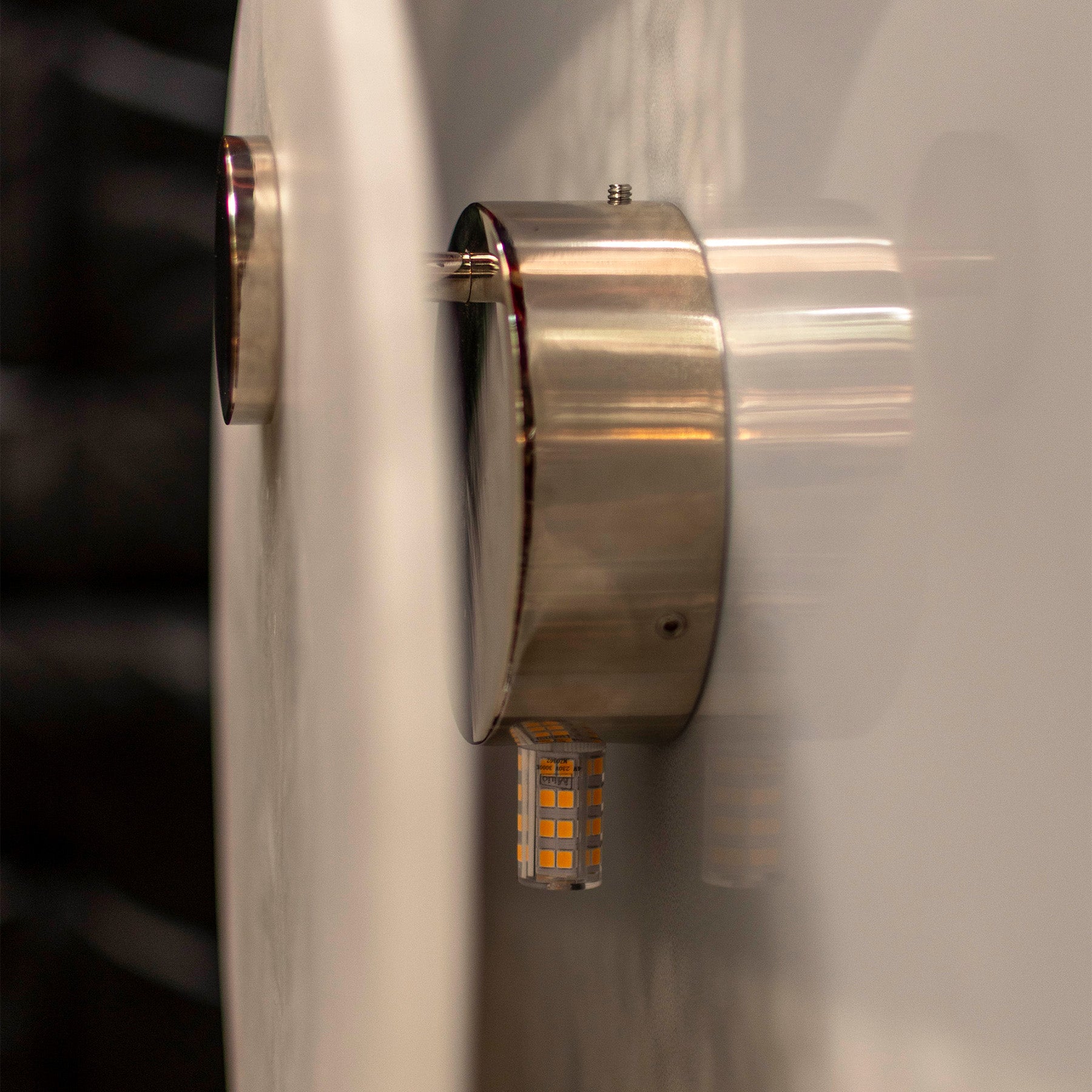 Wandleuchte alabastrowa EOS Nickel