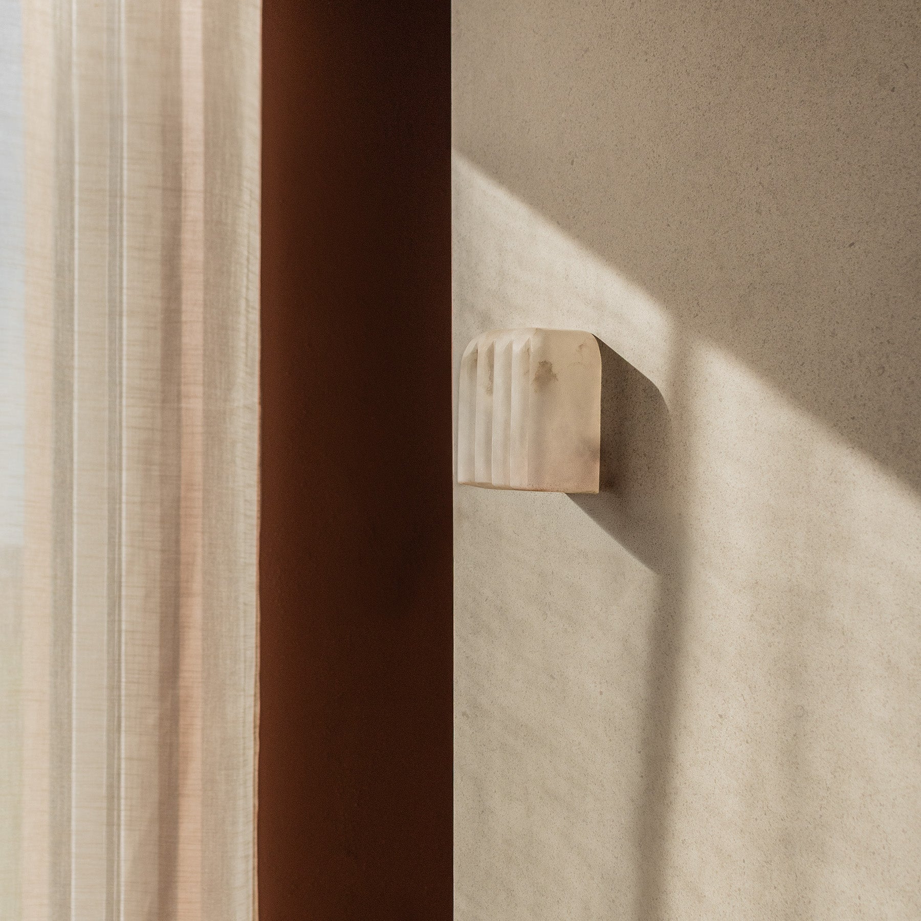 MEROPE Alabaster Wall Sconce with Patterned Finish