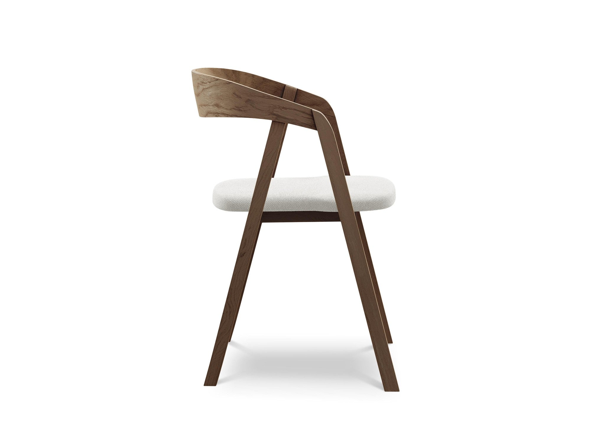 ERIKA chair white boucle with beech base
