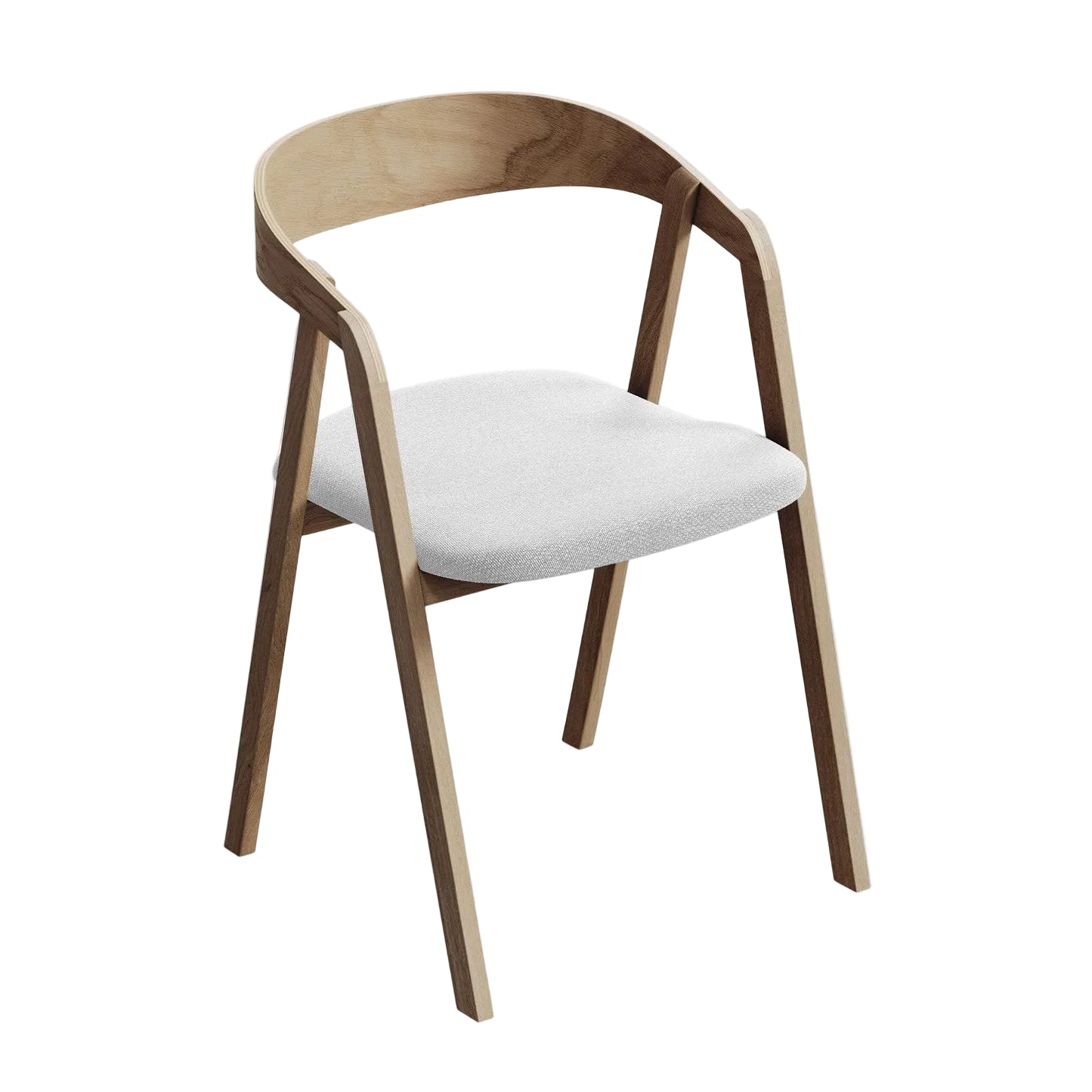 ERIKA chair silver boucle with beech base