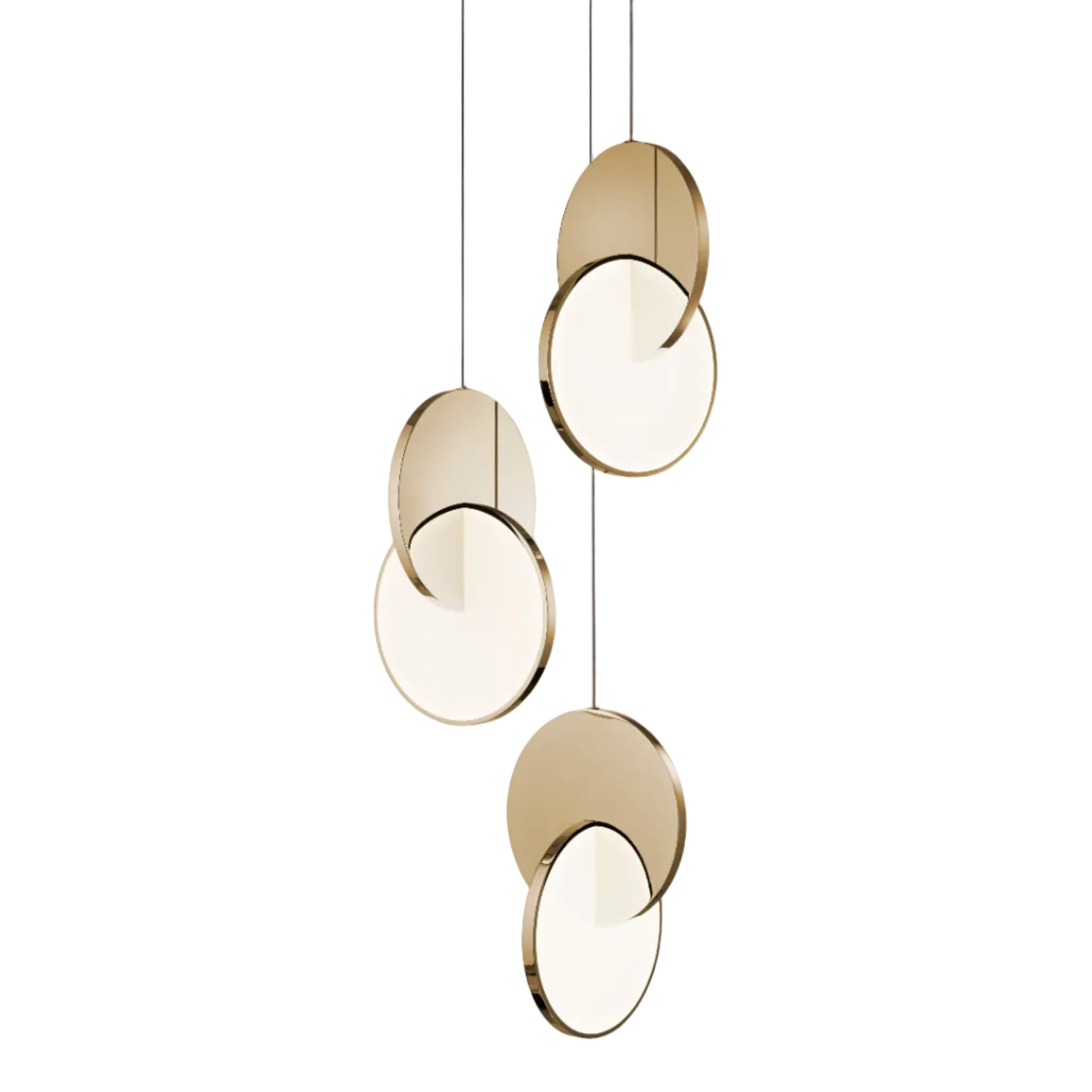 ECLIPSE 3-Point Brass Pendant Light