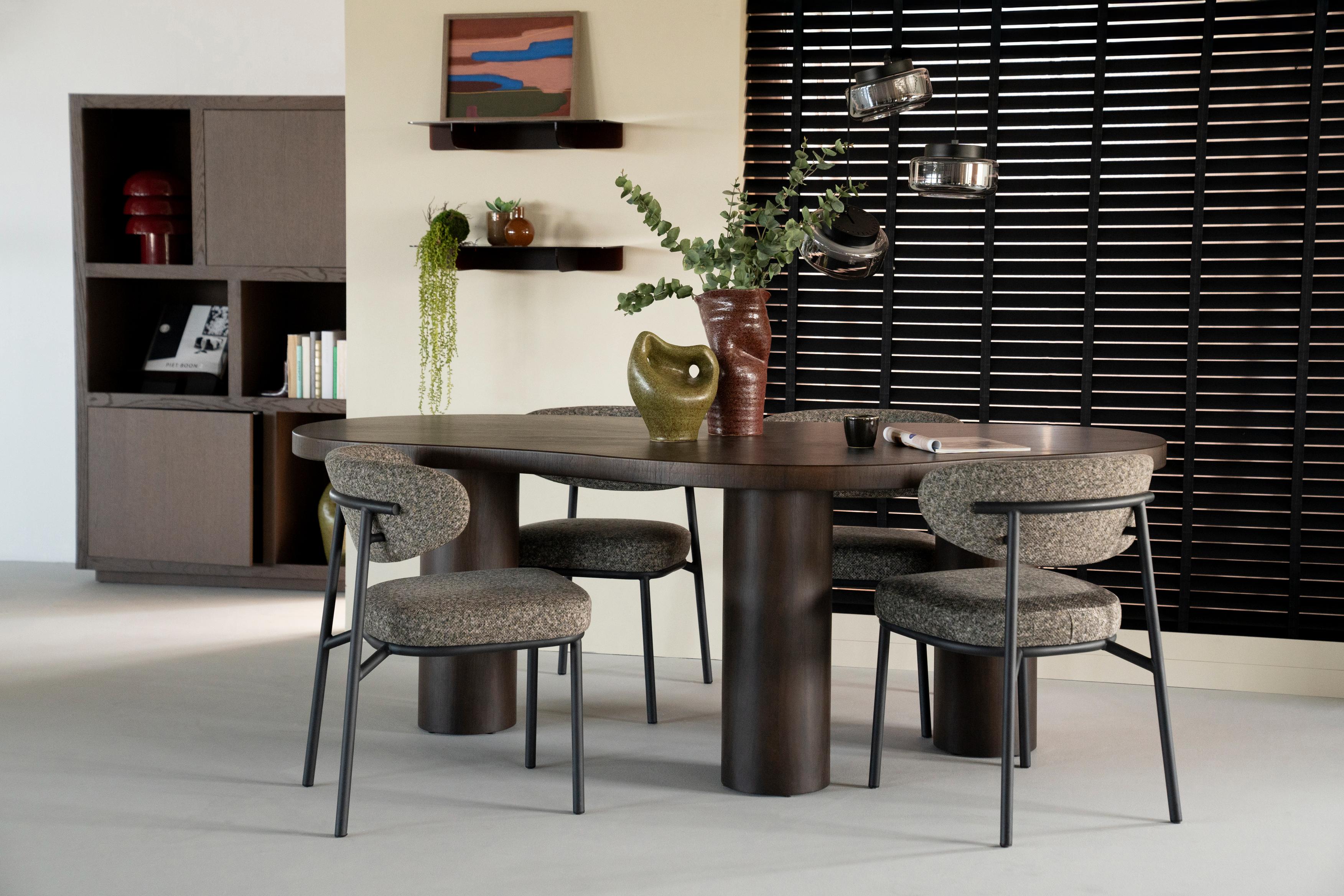 BOBBIE Table Dark Walnut Veneer