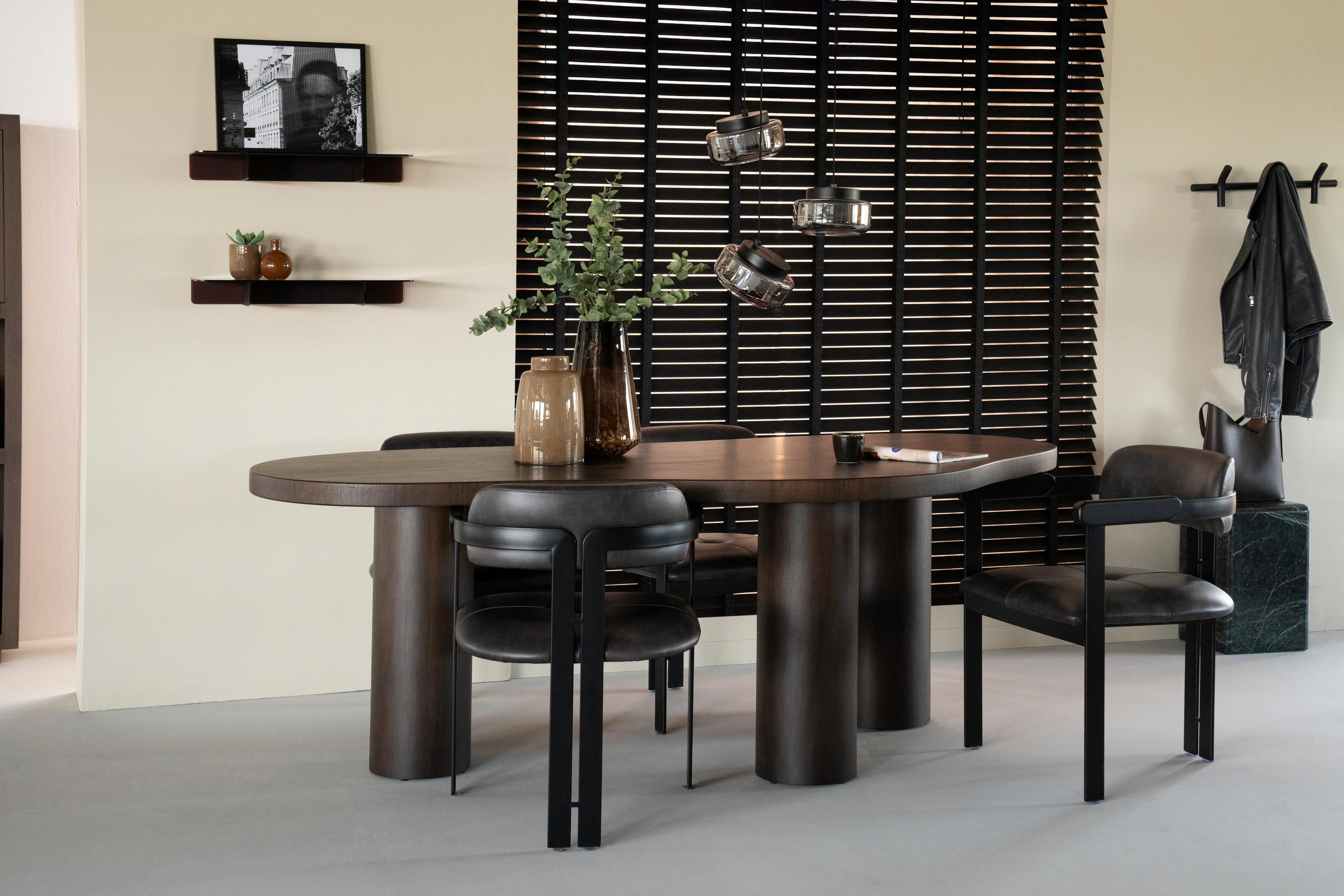 BOBBIE Table Dark Walnut Veneer