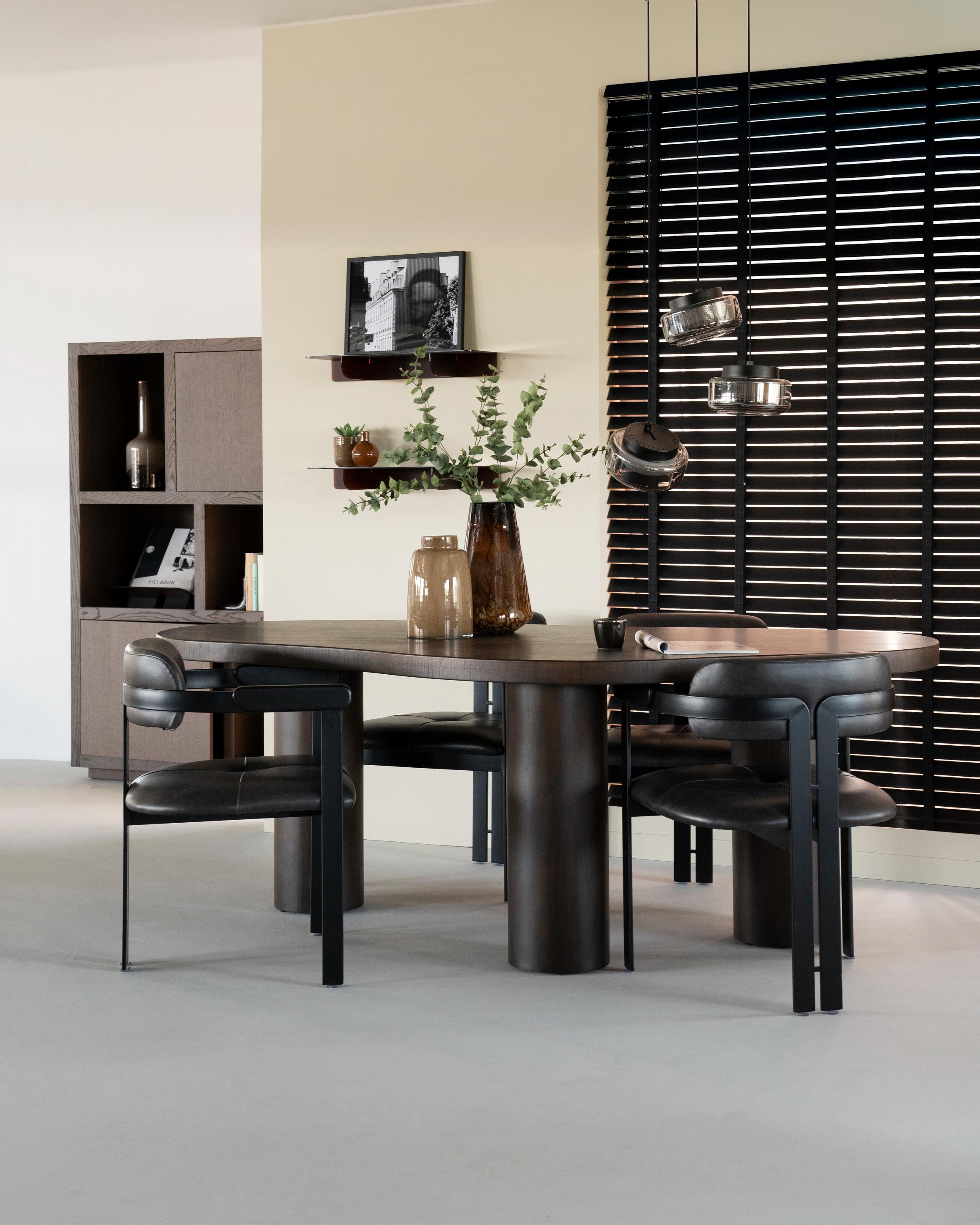 BOBBIE Table Dark Walnut Veneer