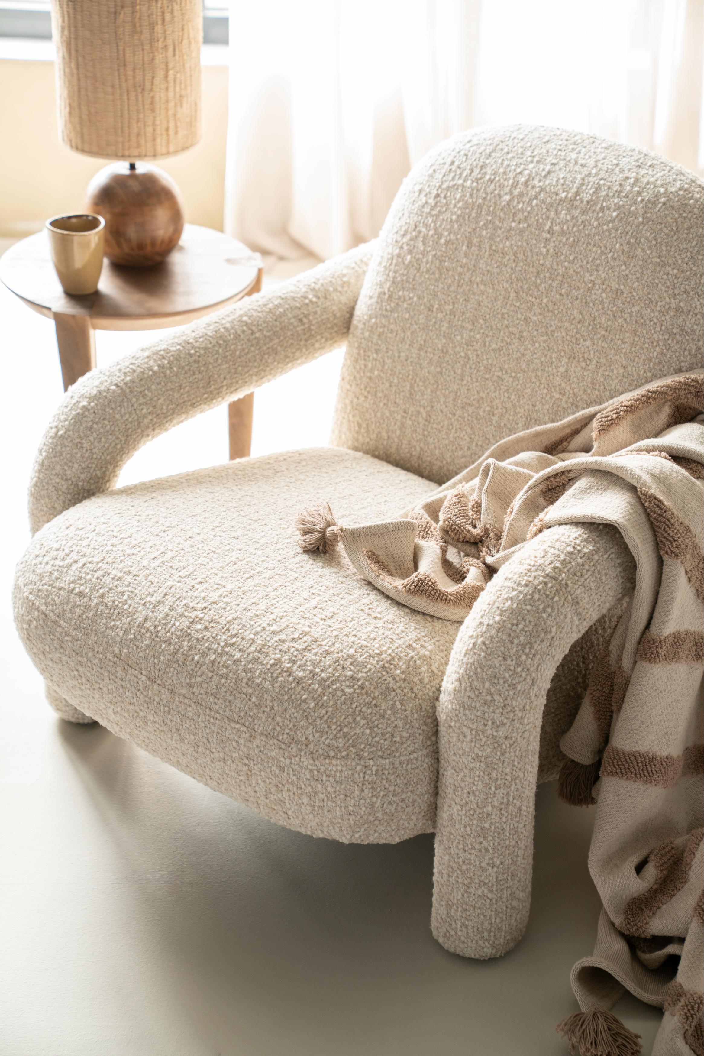 MONICA armchair light beige