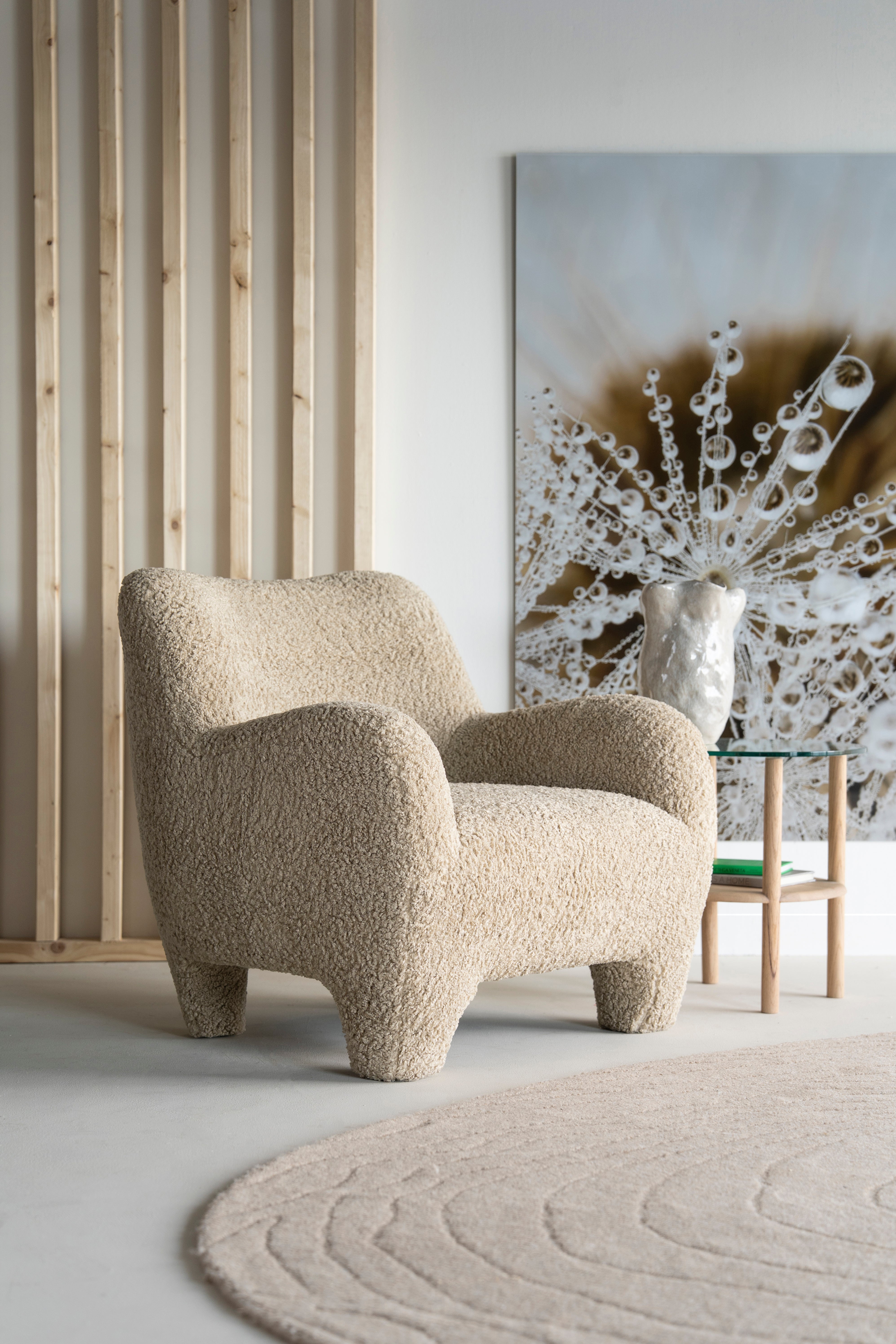 SHAUN Beige Armchair