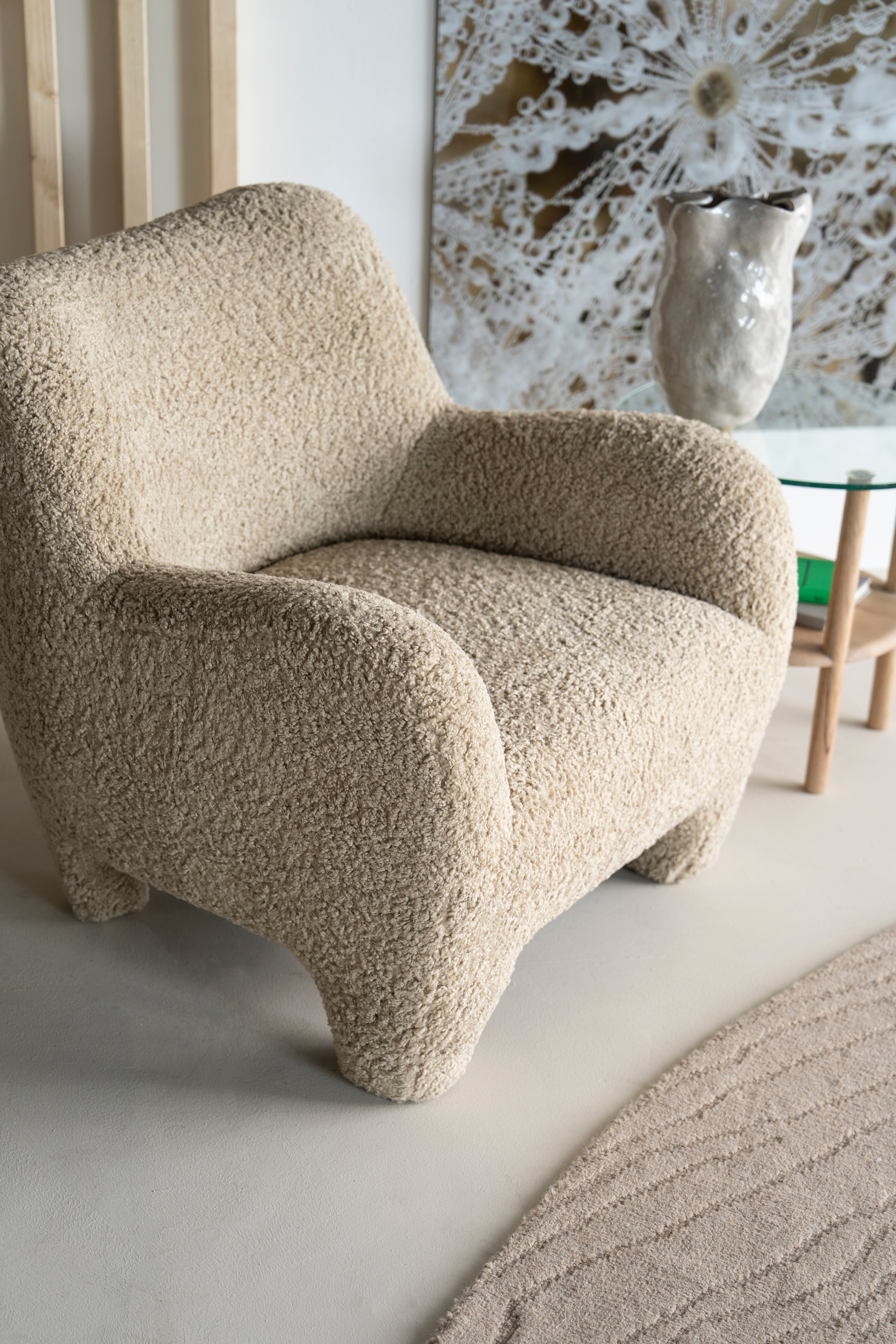 SHAUN Beige Armchair