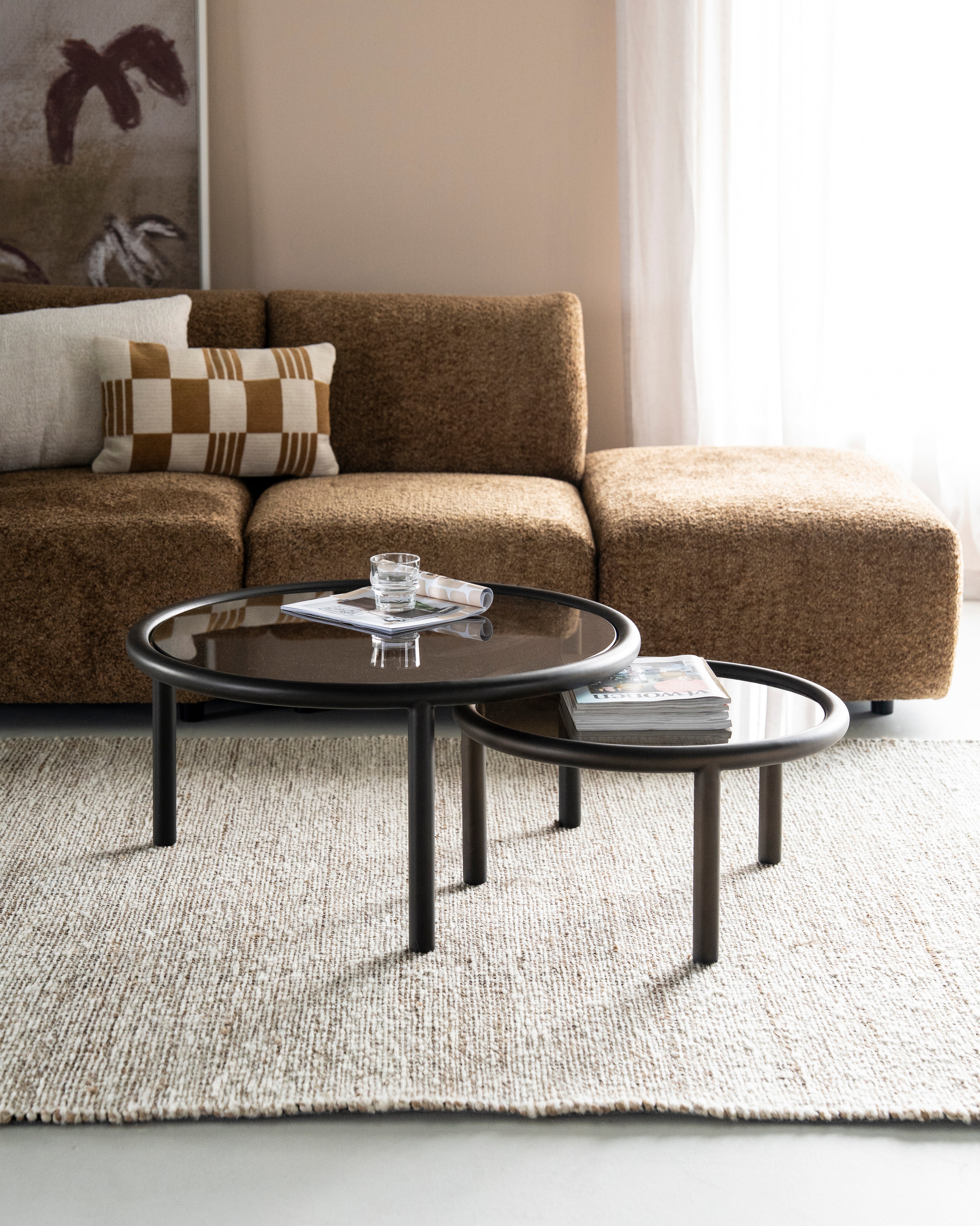 CIRCO Brown Coffee Table Set