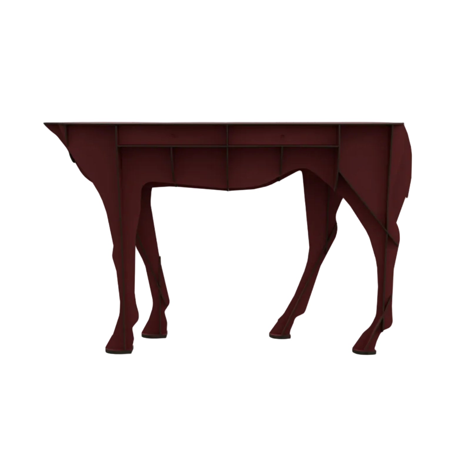 ÉLISÉE console in burgundy