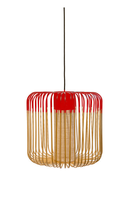 Bambuslampe rot