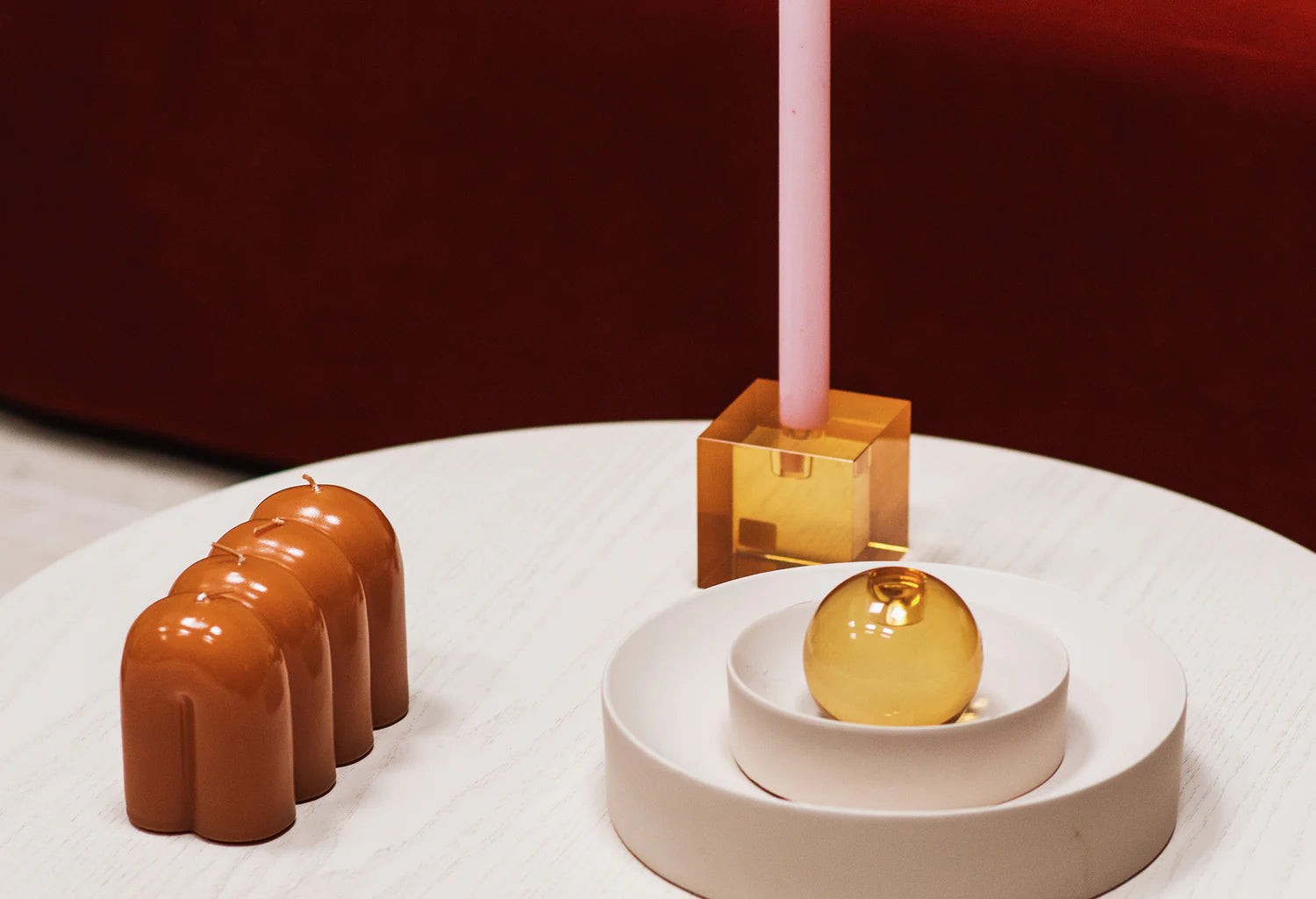 OTTO Purple Candle Holder