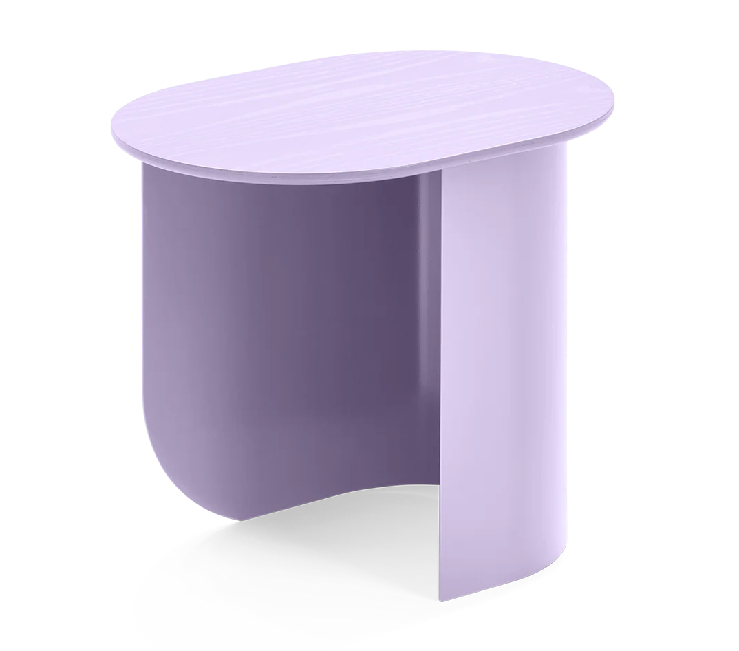 PLATEAU Lilac Side Table