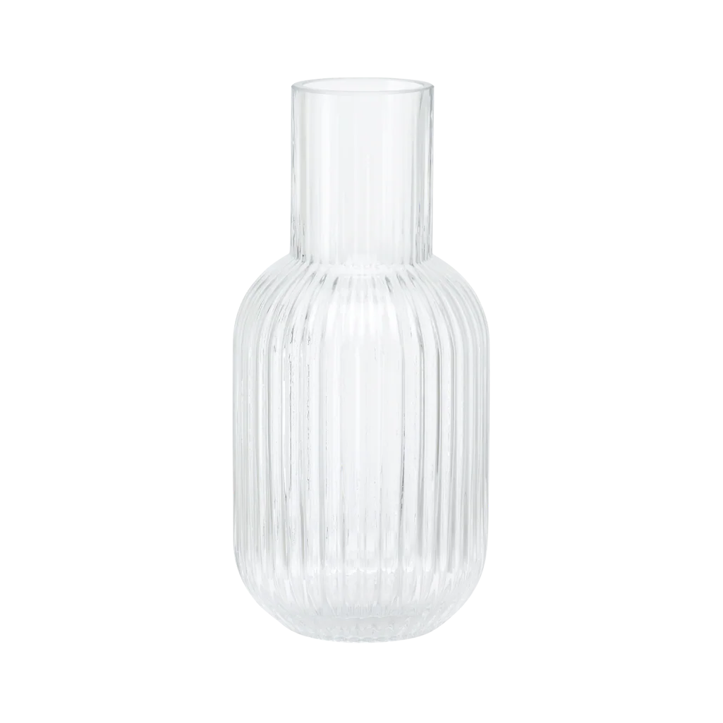 OTIS Vase, ribbed glass