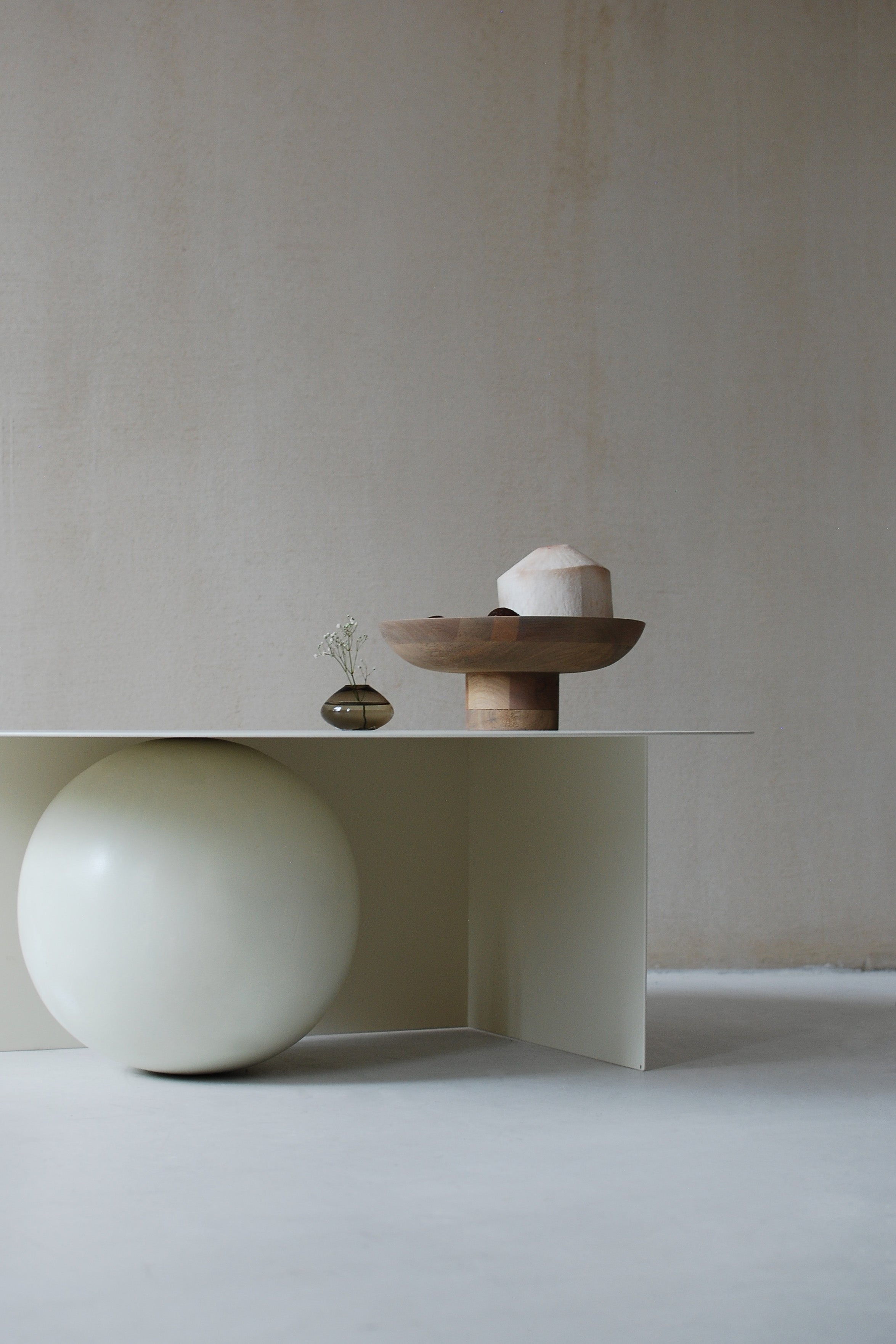 FUKU Coffee Table in Steel and Wood