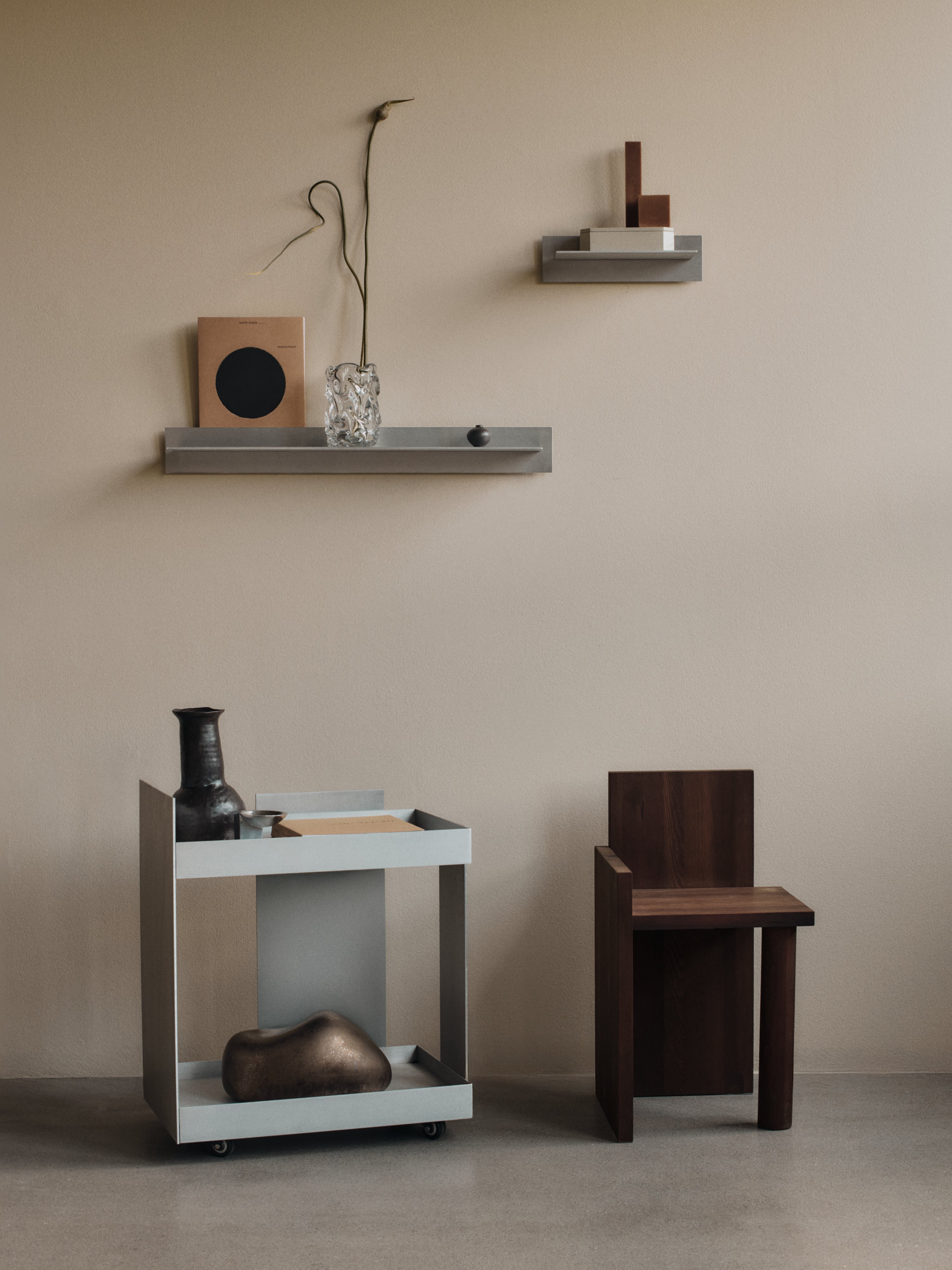 LAGER aluminum wall shelf