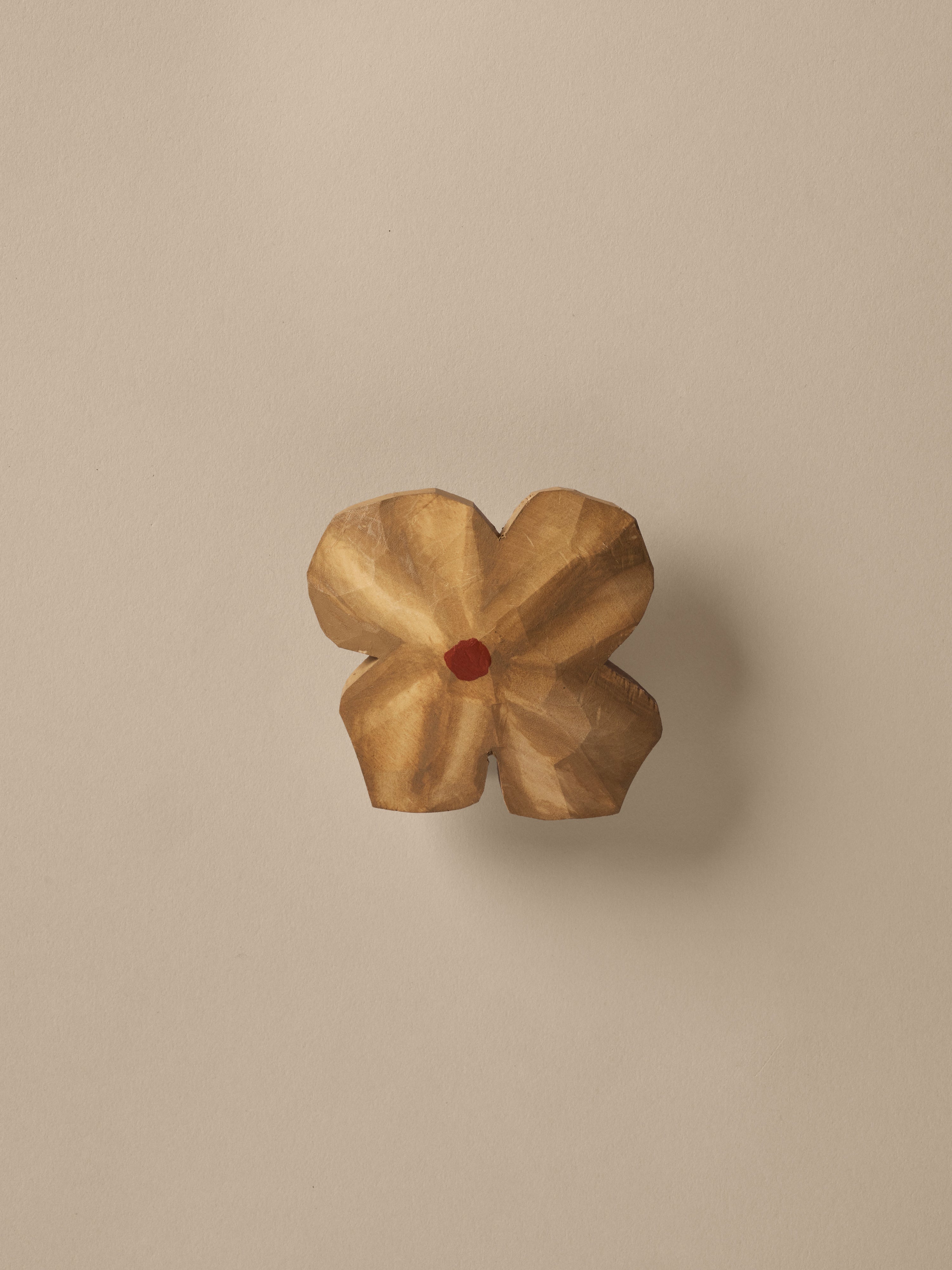 POESIE beige coat rack with red