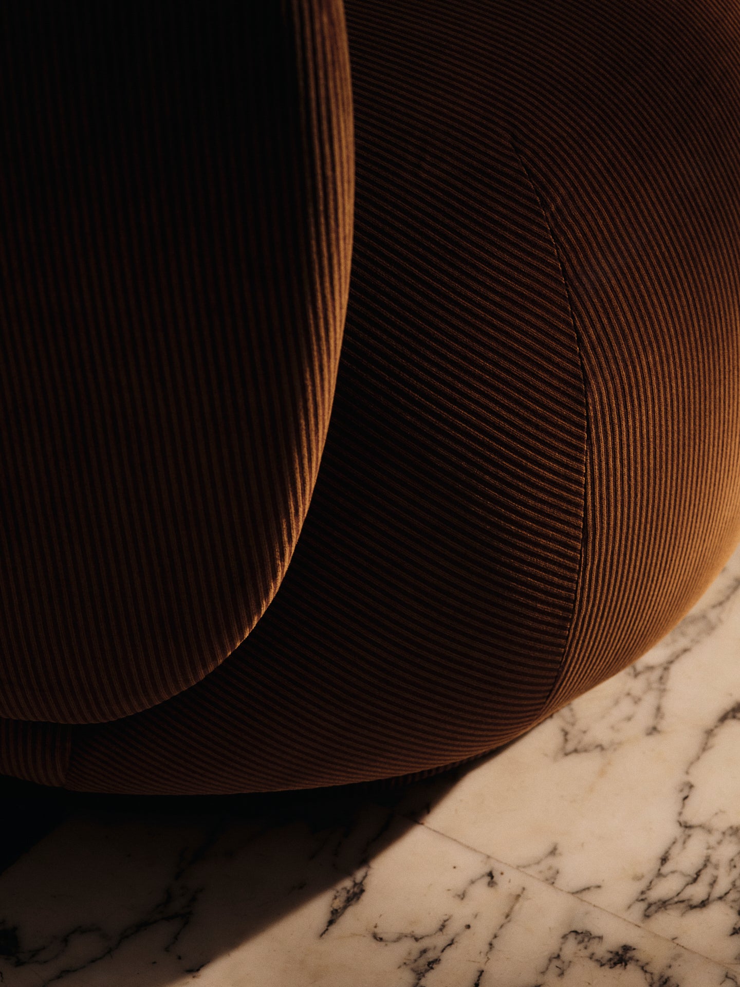 RICO LOUNGE Armchair Devoré Velvet rust