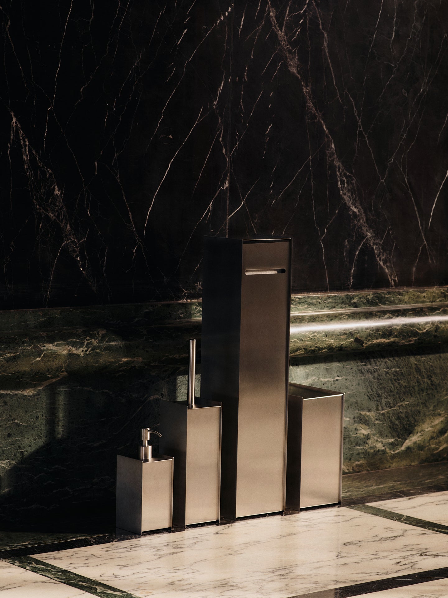 SAMA Brushed Steel Soap Dispenser