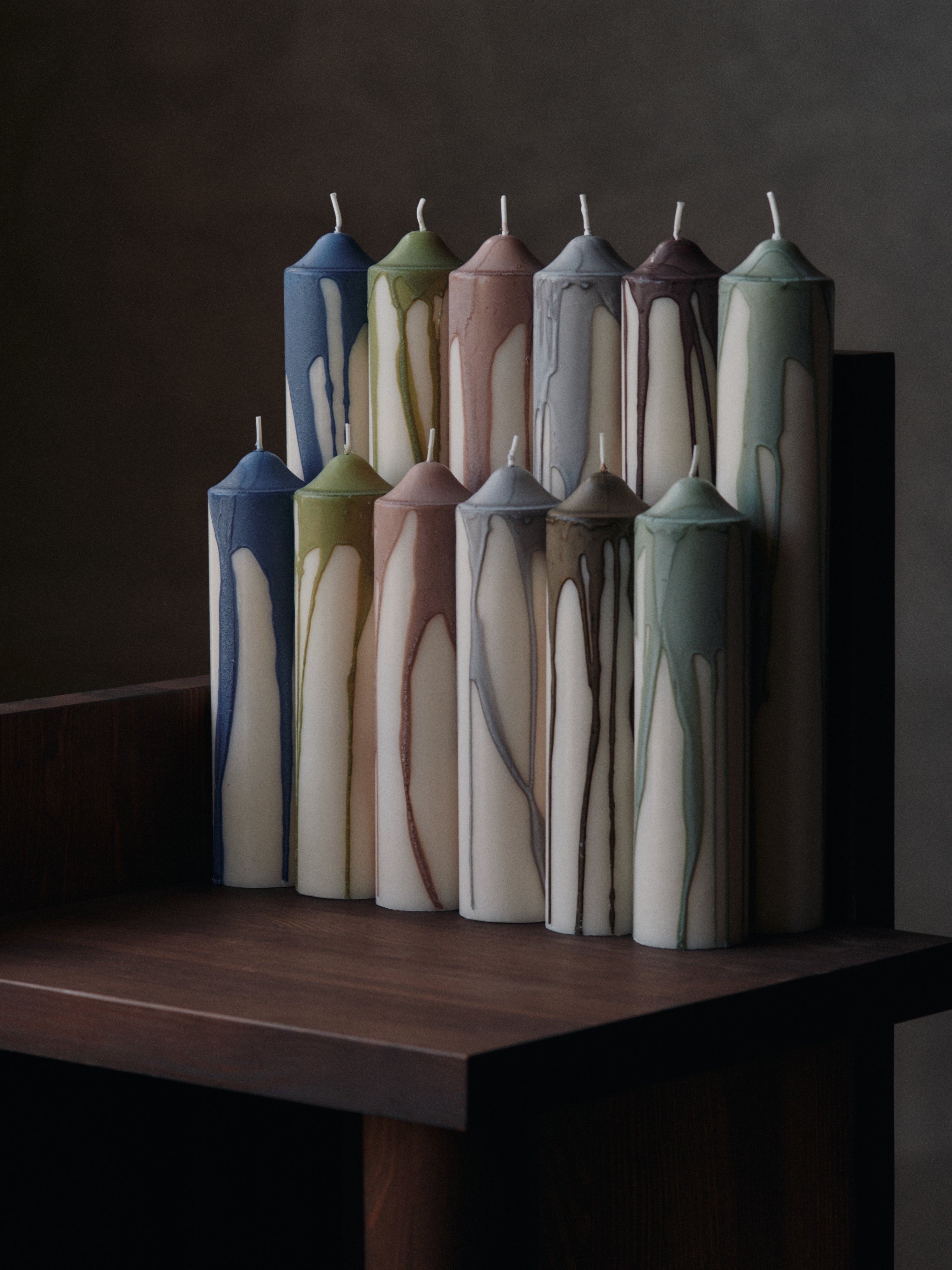 DRYP Candle Beige with Brown