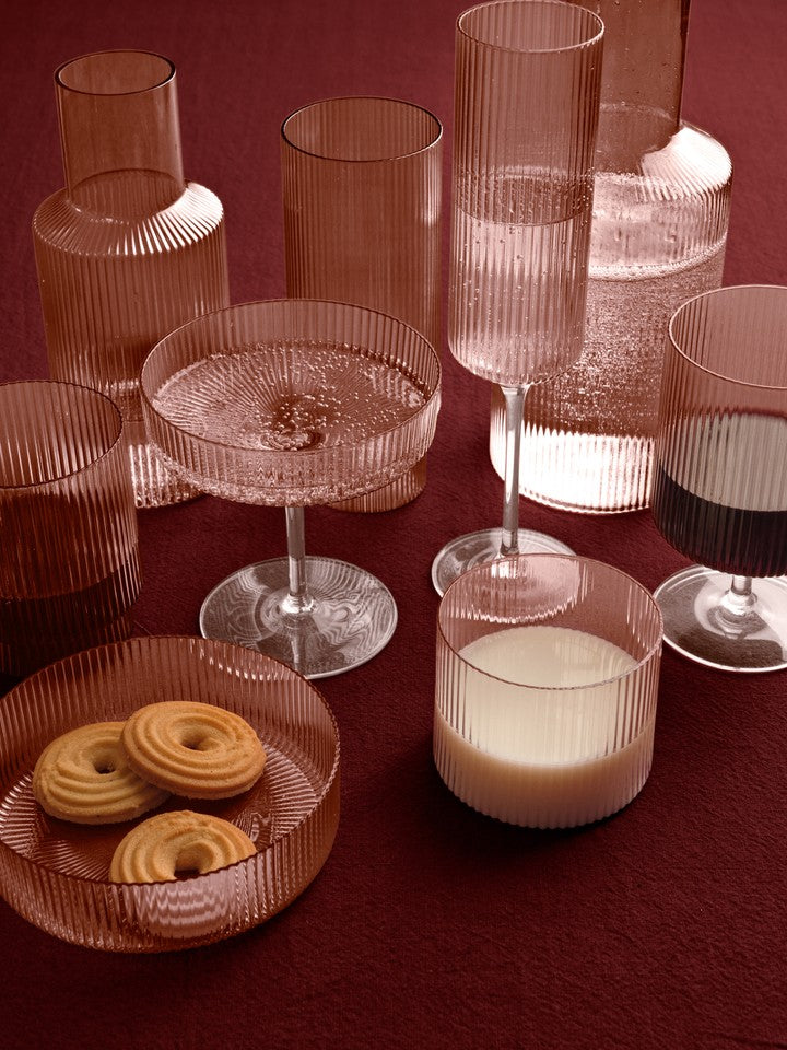 RIPPLE decanter hand-blown glass