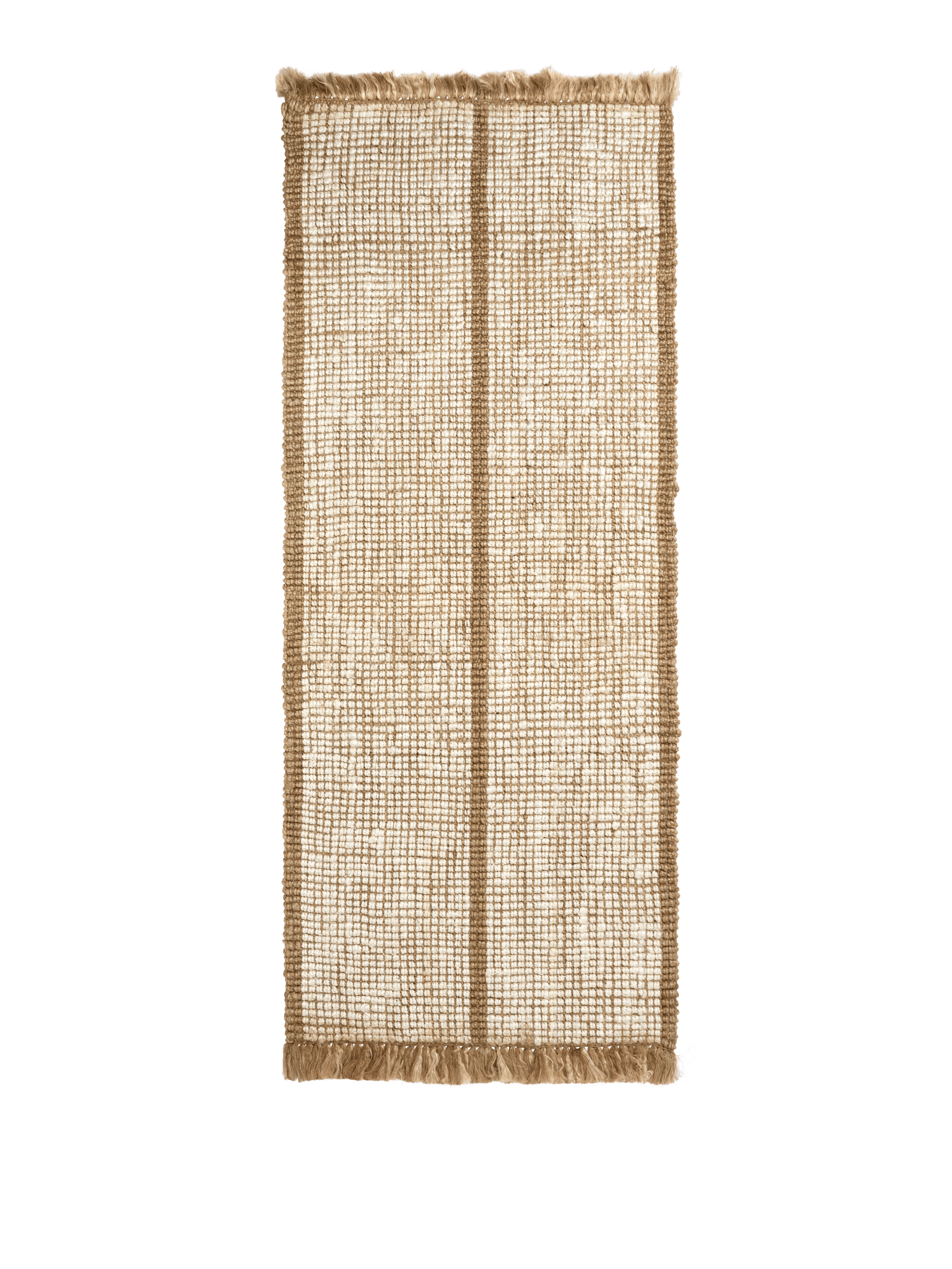 Chodnik ATHENS STRIPES kremfarben mit Braun