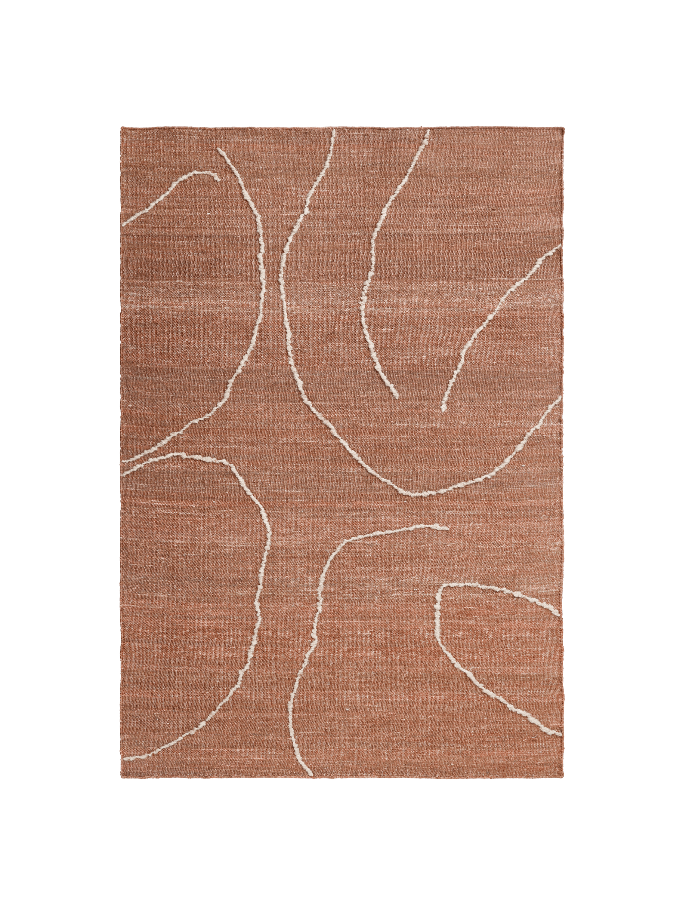 Teppich GESSO ziegelrot