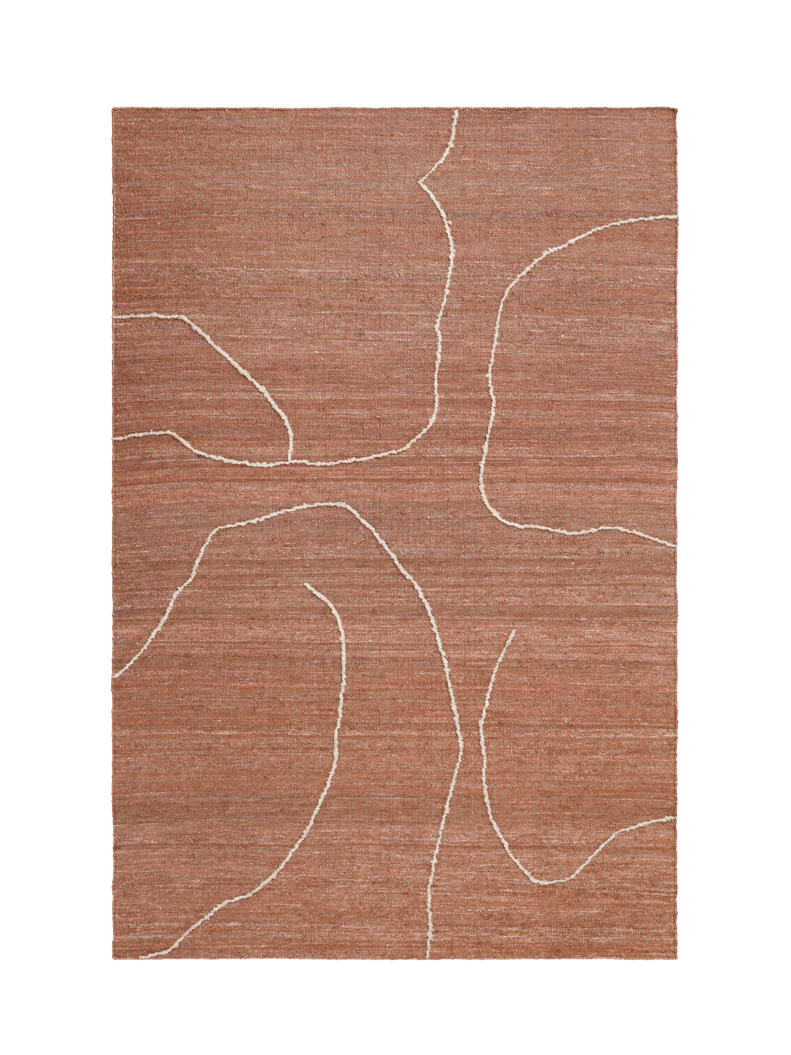 Teppich GESSO ziegelrot