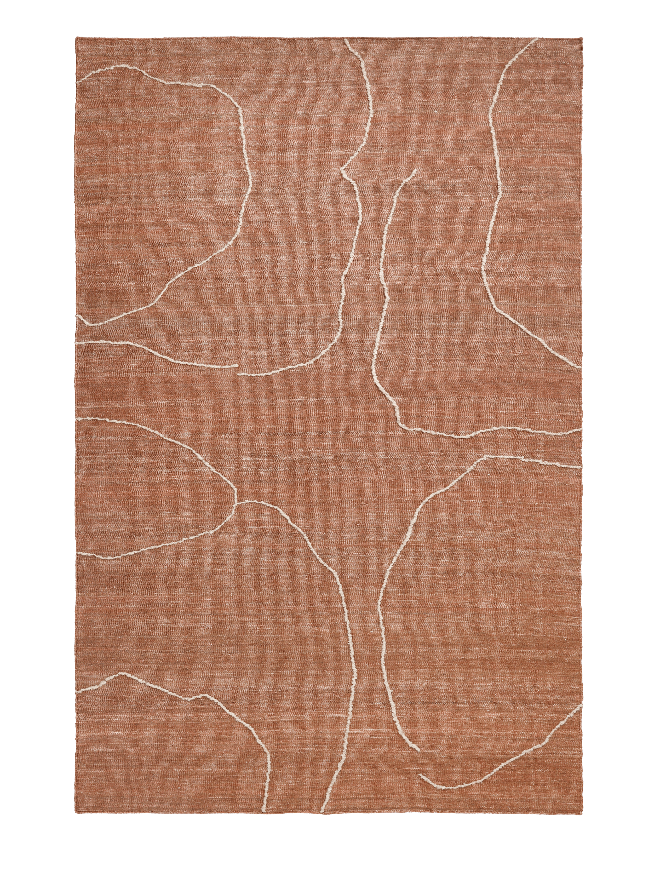 Teppich GESSO ziegelrot