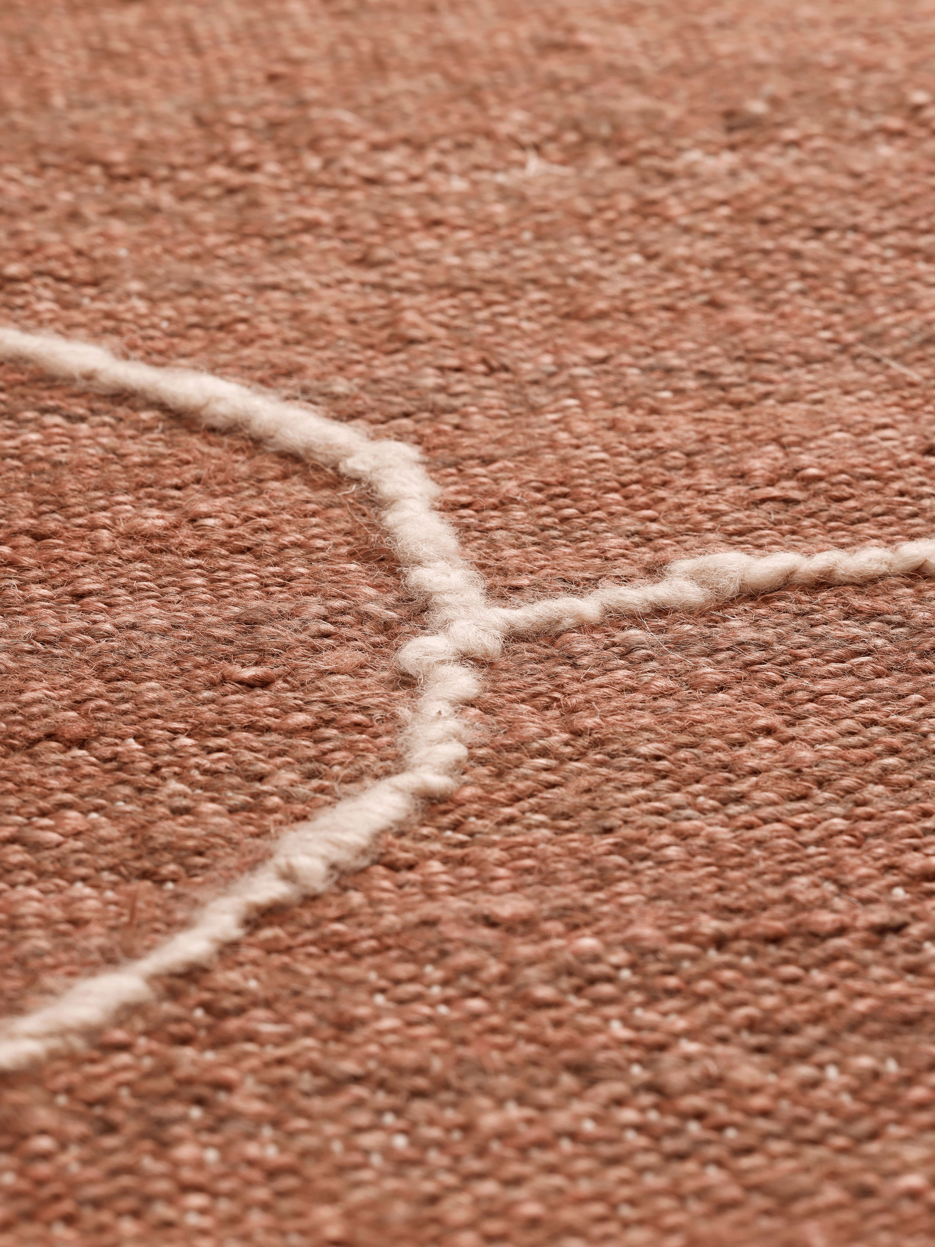 Teppich GESSO ziegelrot