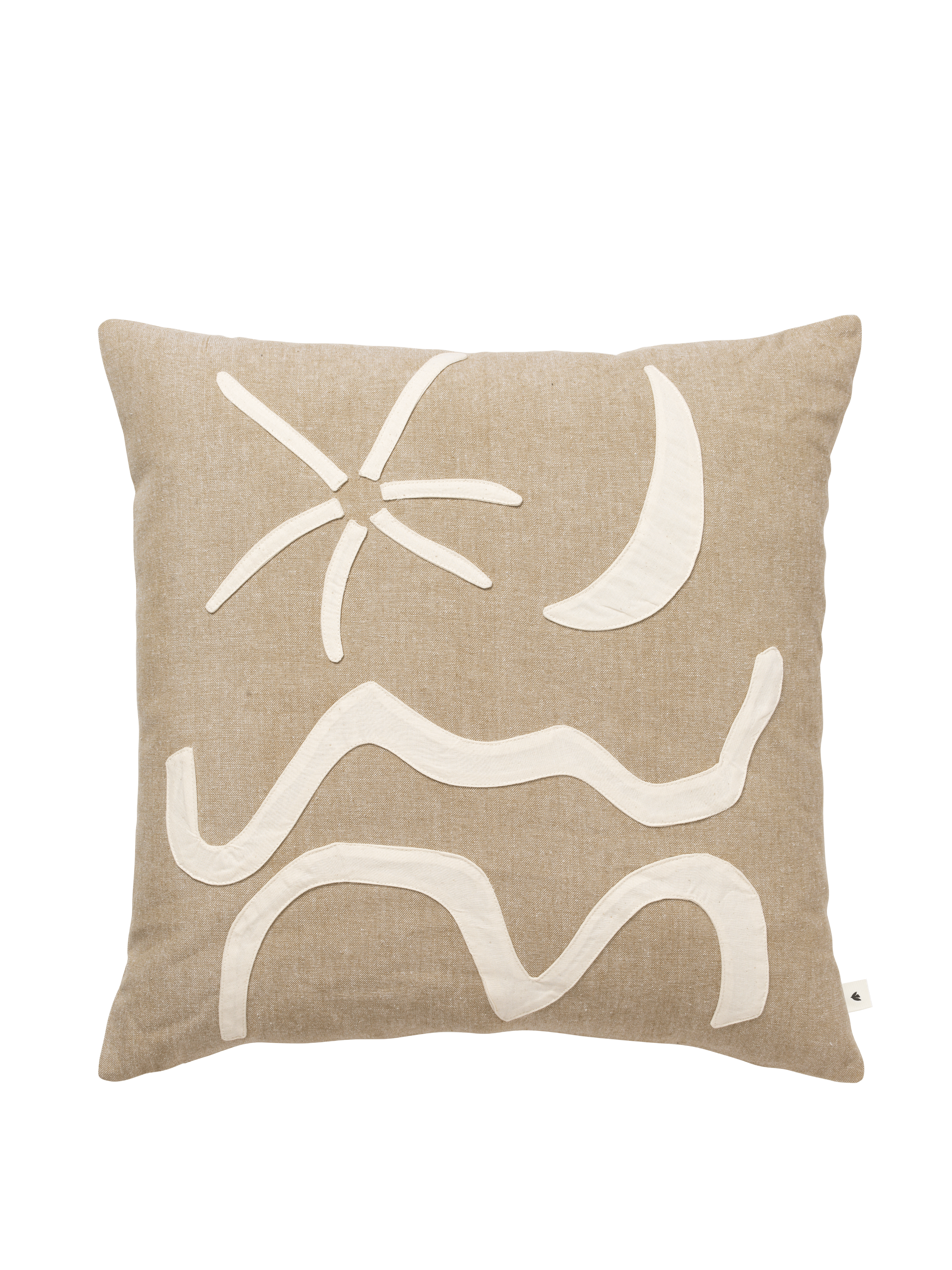 Dekokissen KOVE APPLIQUÉ beige